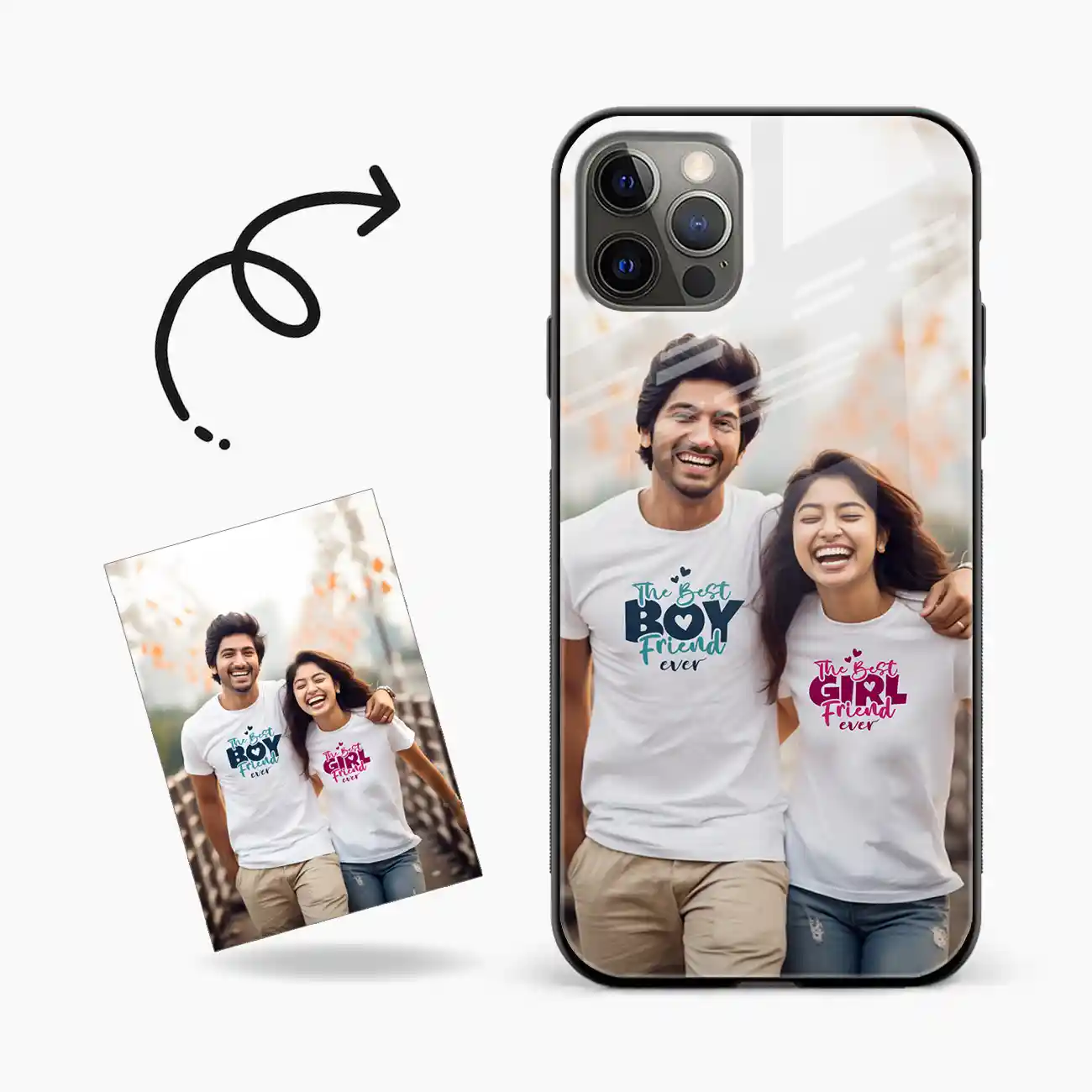 Customised Photo Printed Iphone 12 Pro Back Cover