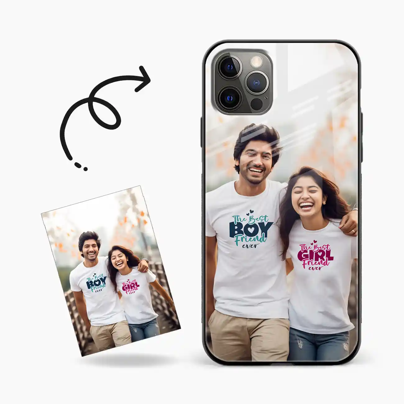 Customised Photo Printed Iphone 12 Pro Max Back Cover