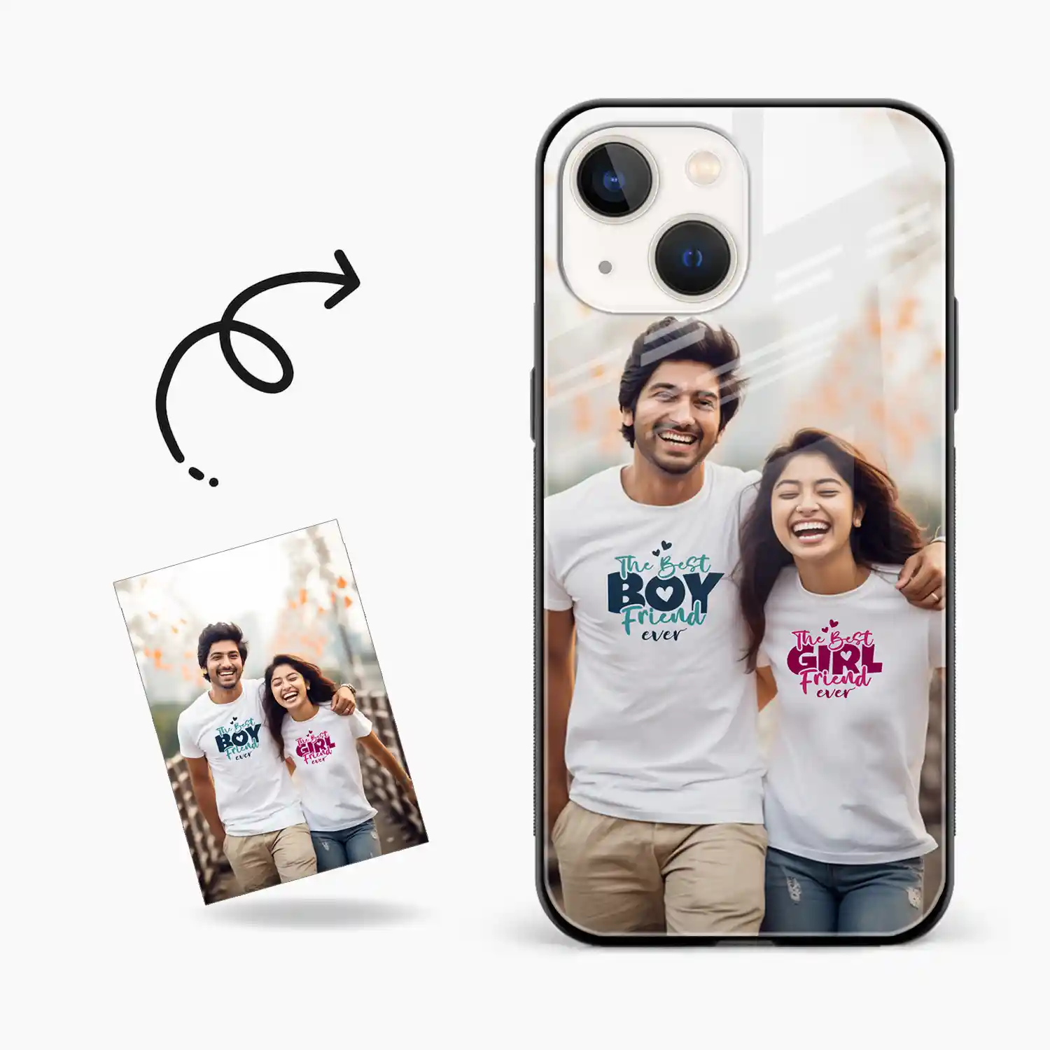Customised Photo Printed Iphone 14 Plus Back Cover