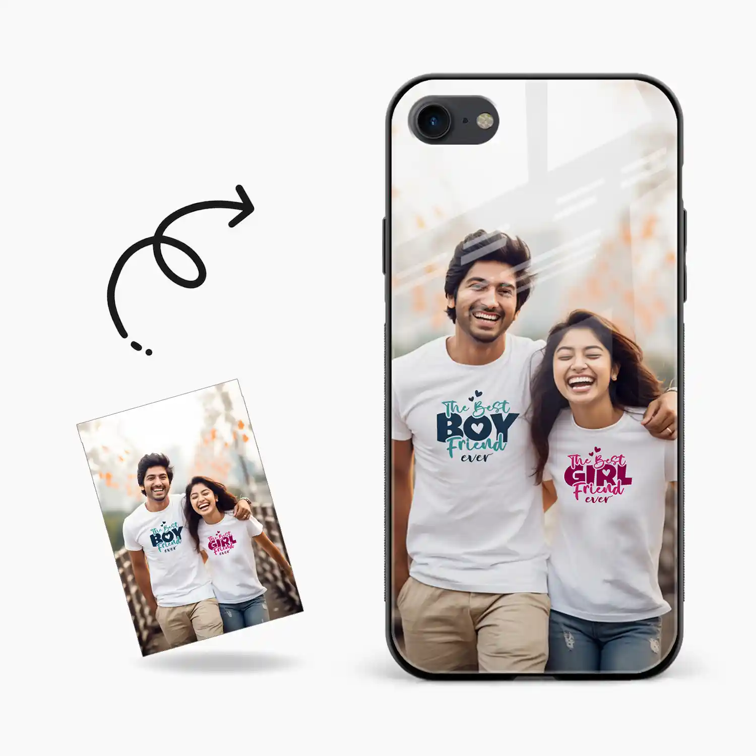 Customised Photo Printed Iphone SE Back Cover