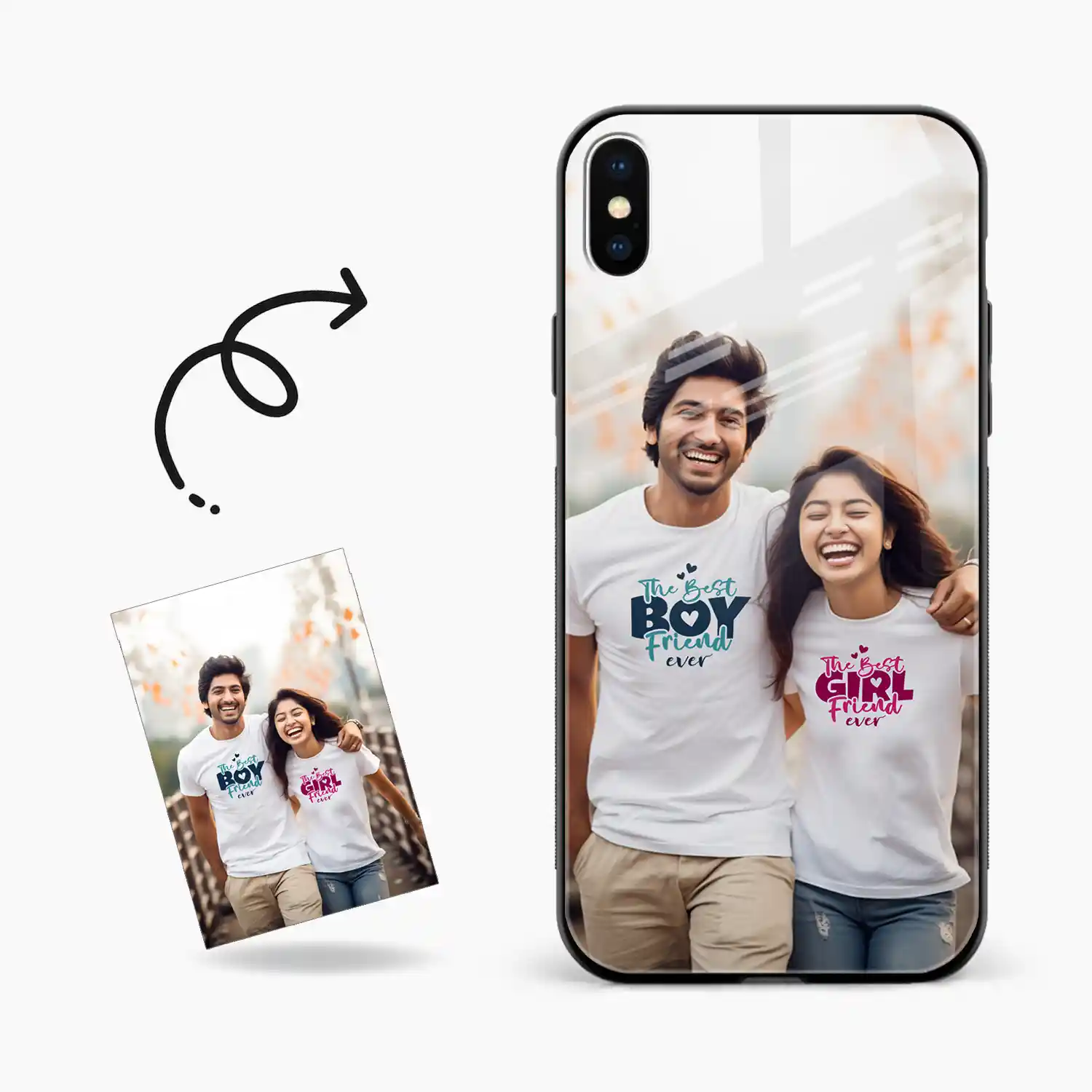Customised Photo Printed Iphone X Back Cover