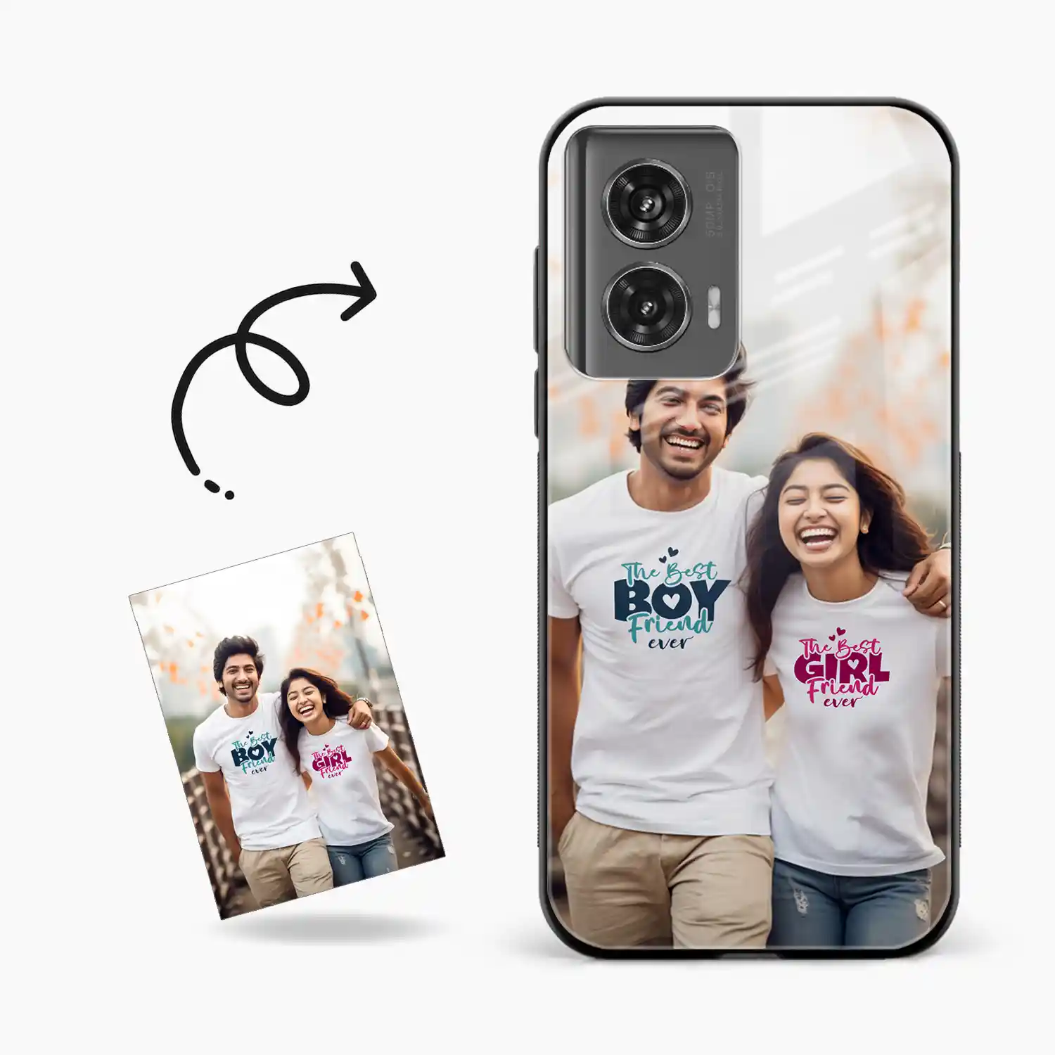Customised Photo Printed Motorola Edge 50 Fusion 5g Back Cover