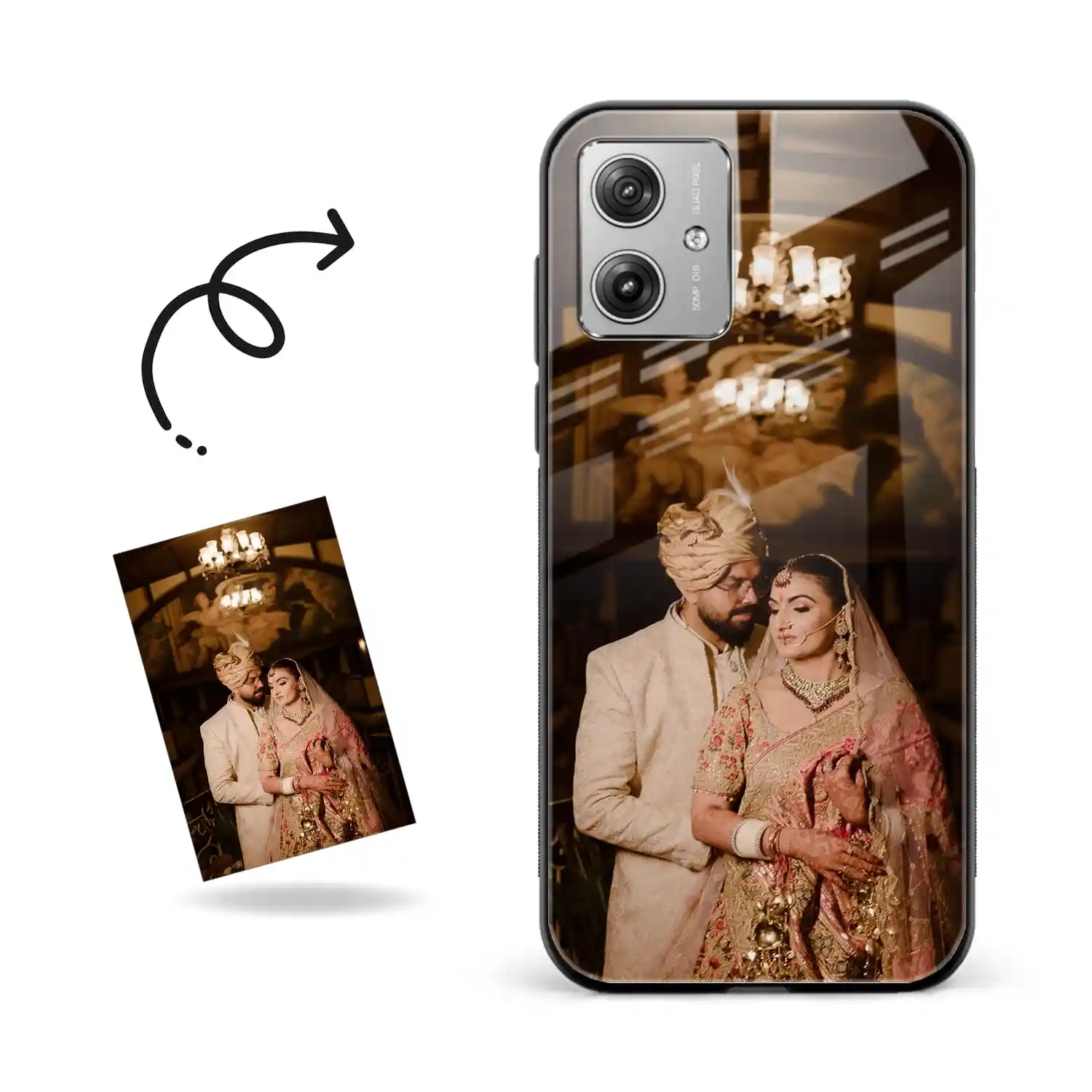 Customised Photo Printed Motorola G64 5G Back Cover