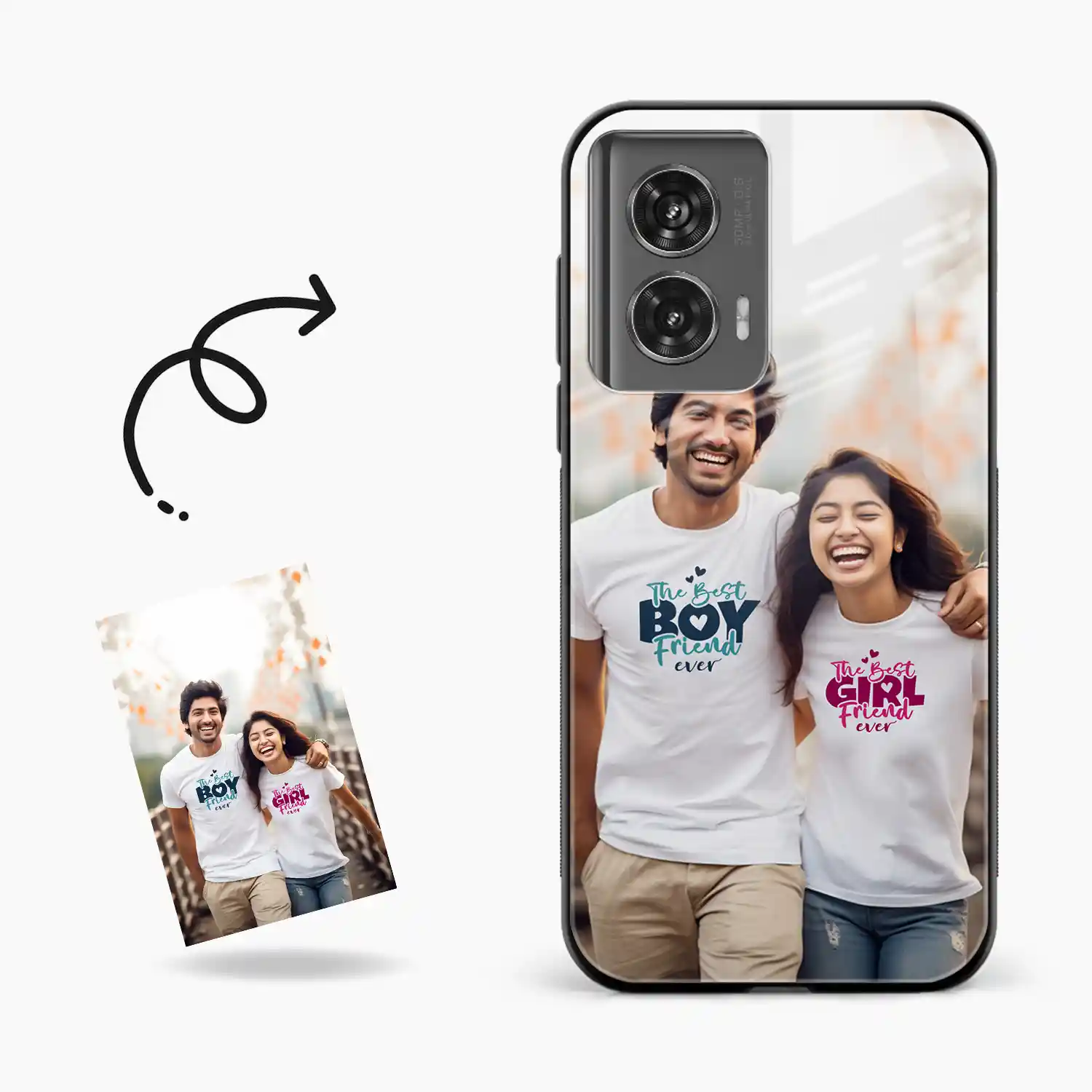 Customised Photo Printed Motorola G96 5g Back Cover