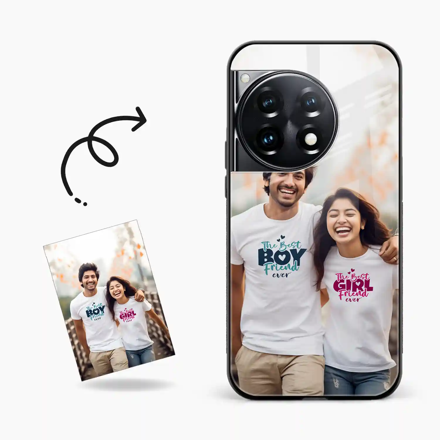 Customised Photo Printed Oneplus 12R Back Cover