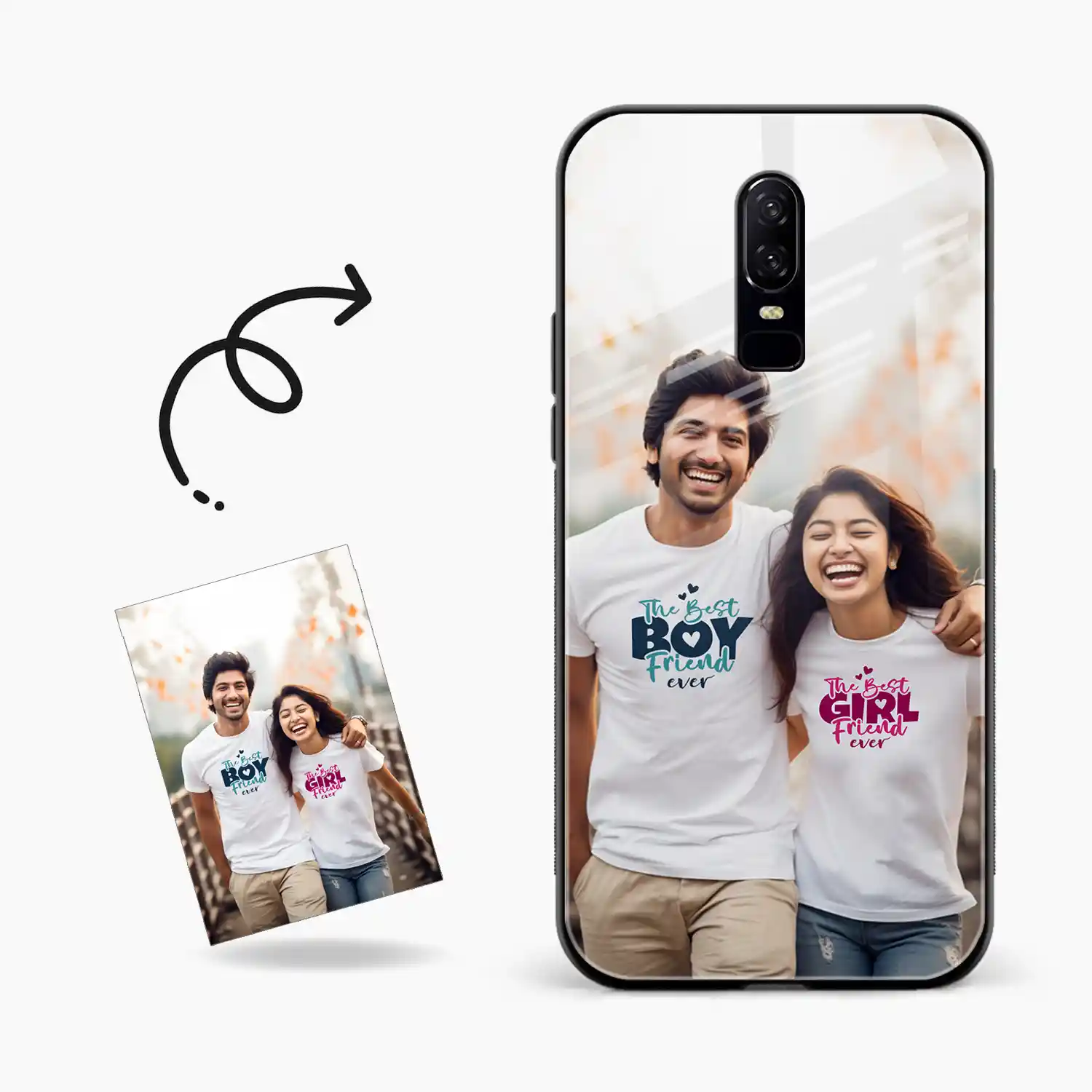 Customised Photo Printed Oneplus 6T Back Cover