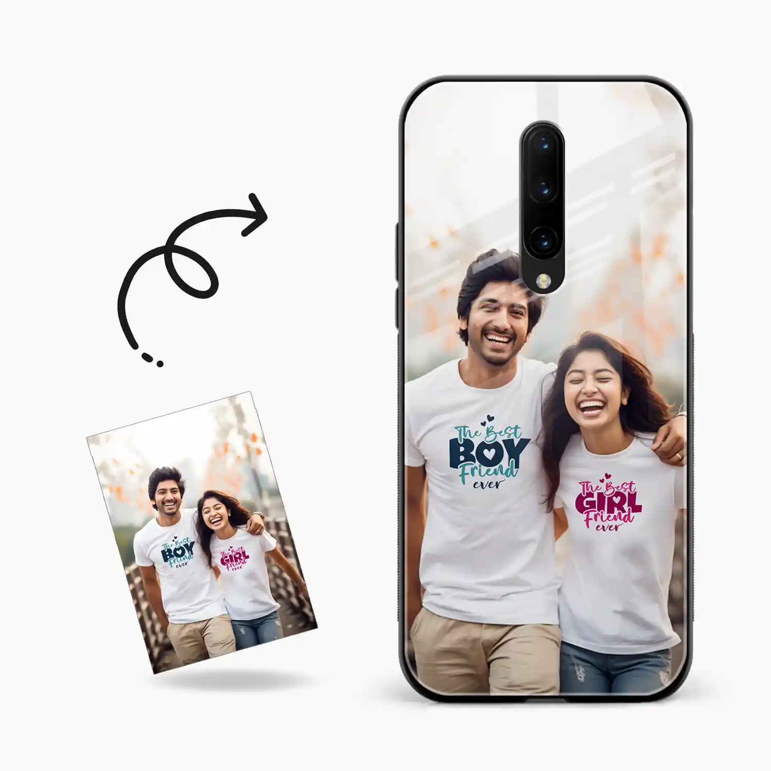 Customised Photo Printed Oneplus 7T Pro Back Cover