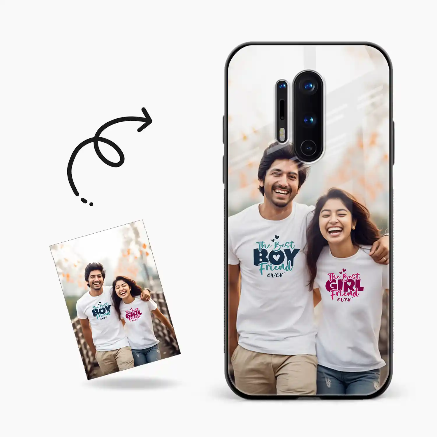 Customised Photo Printed Oneplus 8 Pro Back Cover