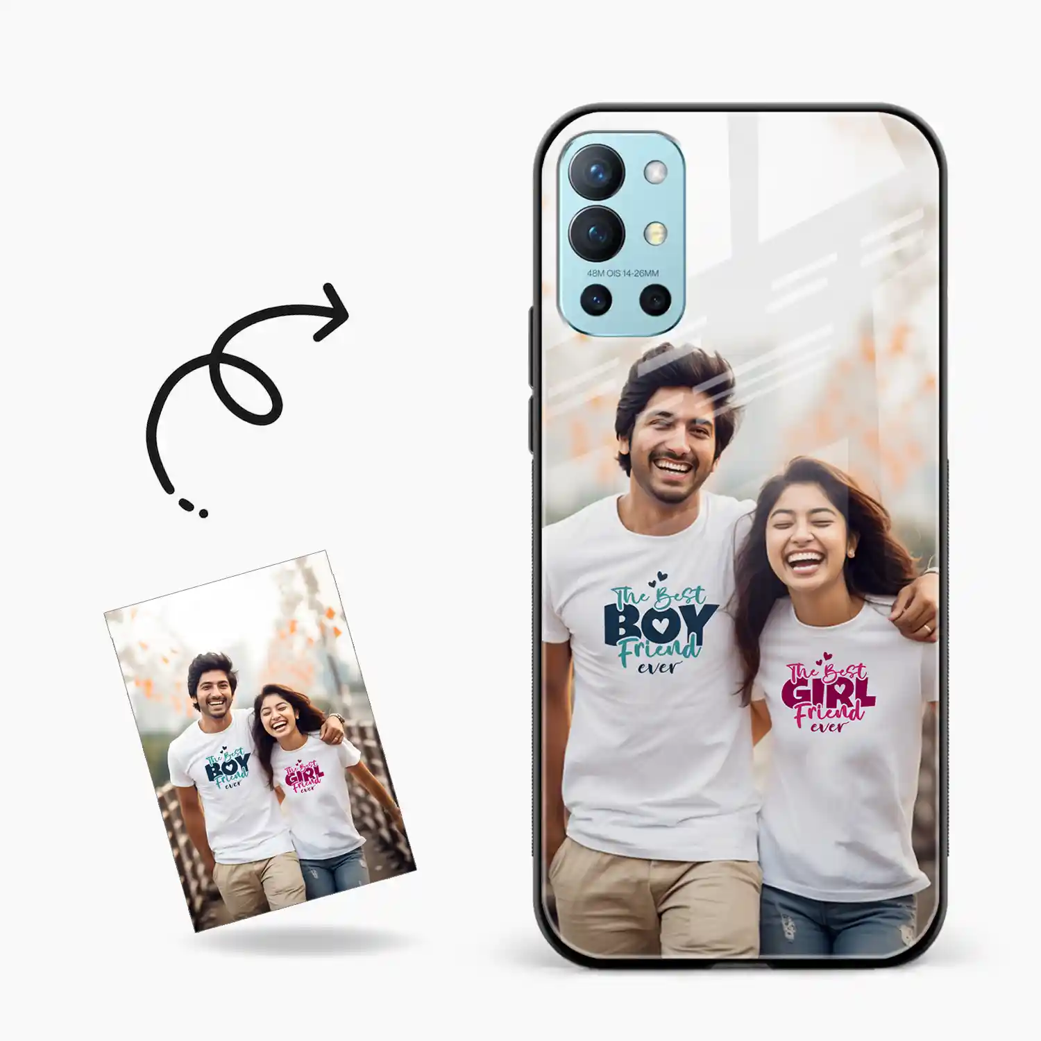Customised Photo Printed Oneplus 9R Back Cover