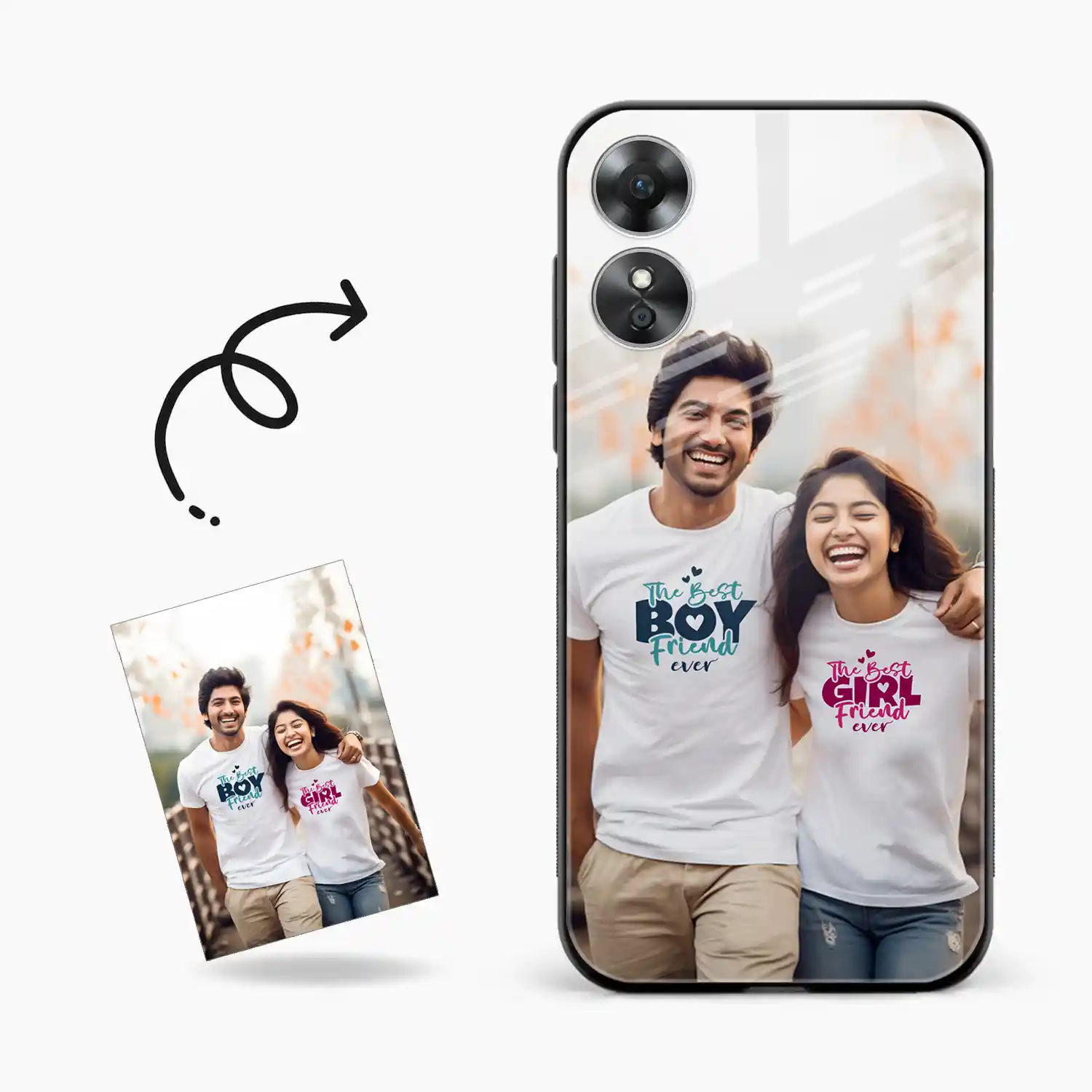 Customised Photo Printed Oppo A17 Back Cover