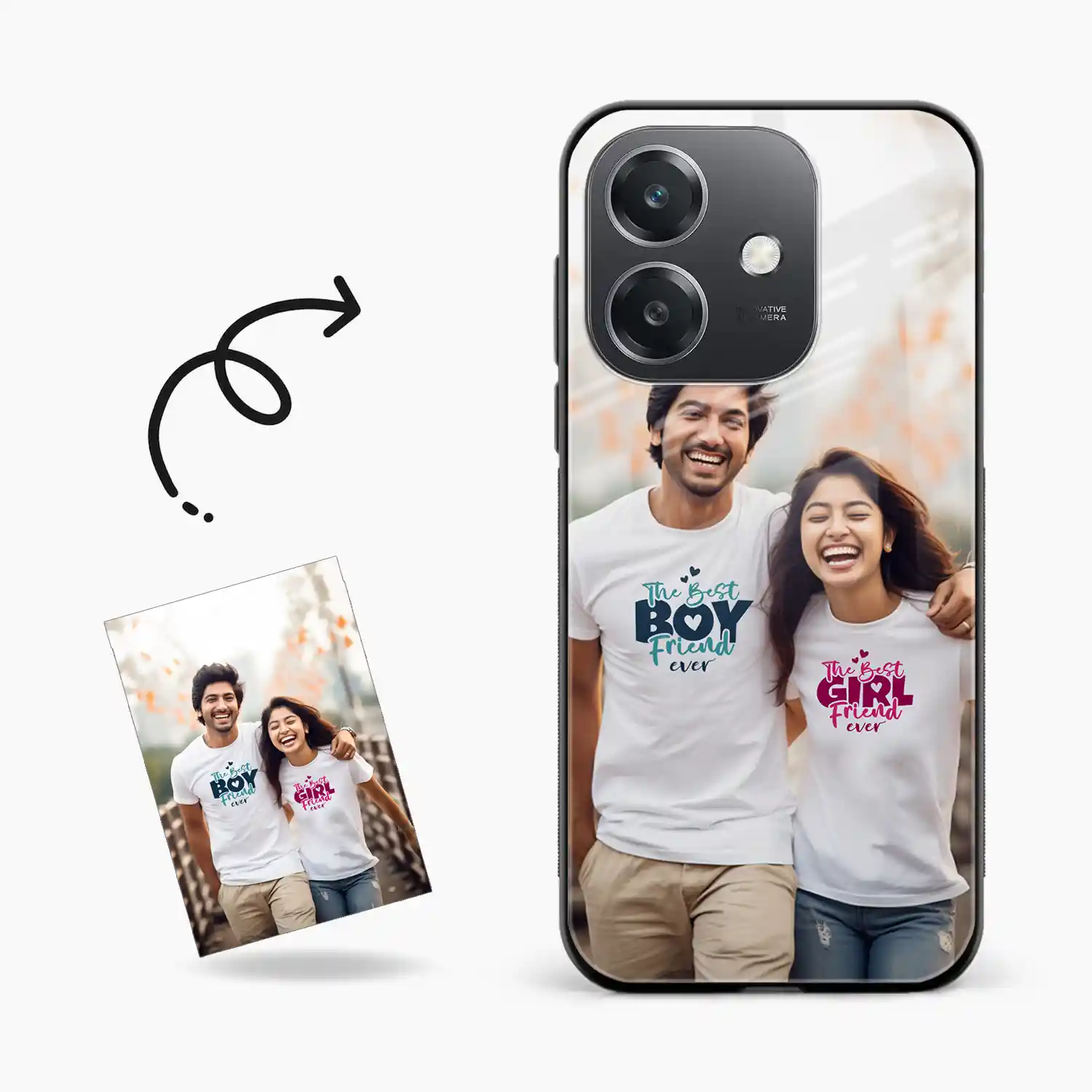 Customised Photo Printed Oppo A3x 5g Back Cover