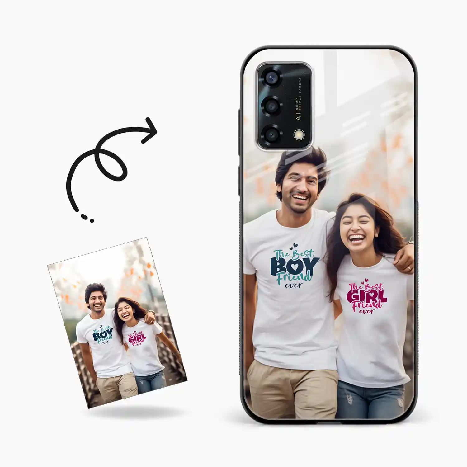 Customised Photo Printed Oppo A74 Back Cover