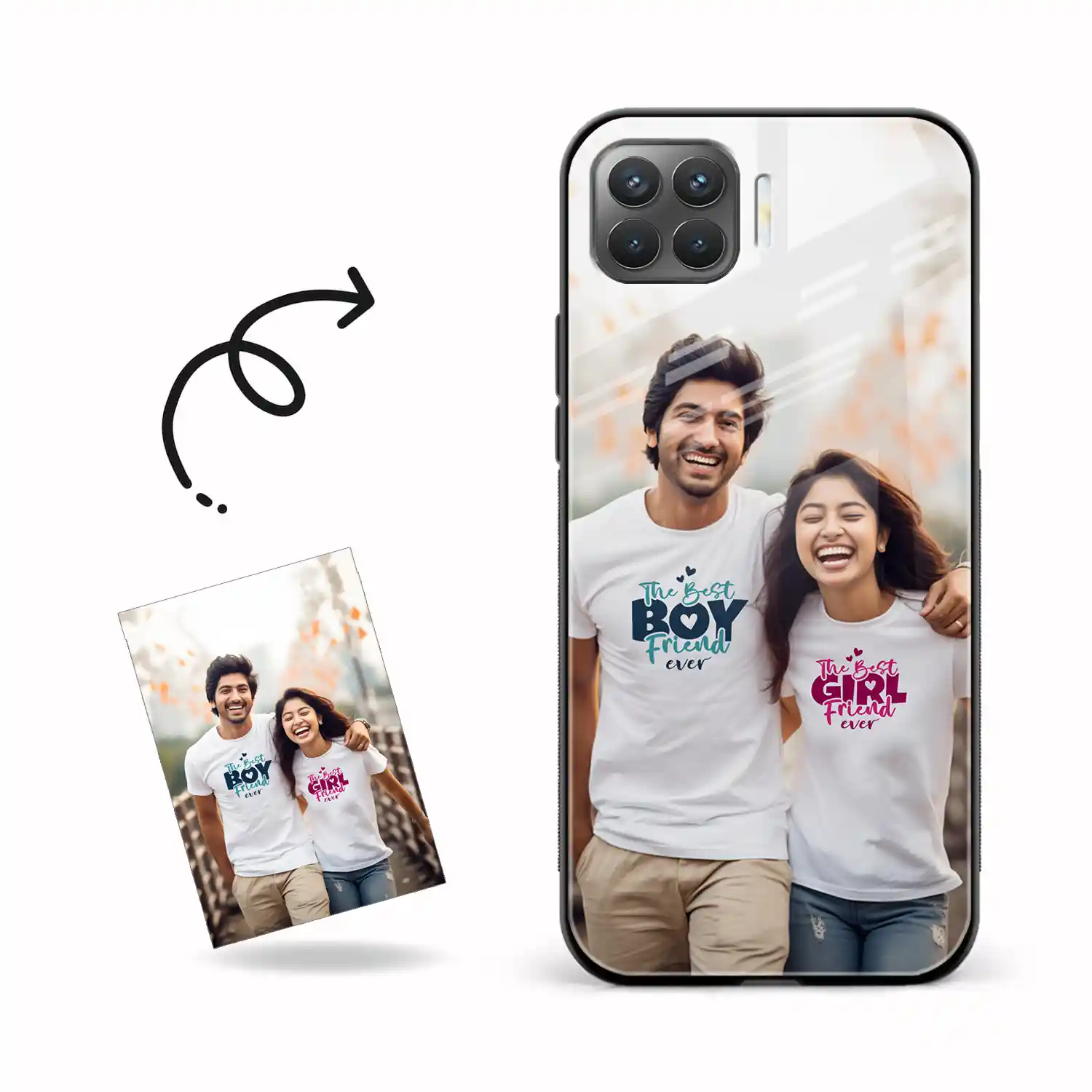 Customised Photo Printed Oppo F17 Back Cover