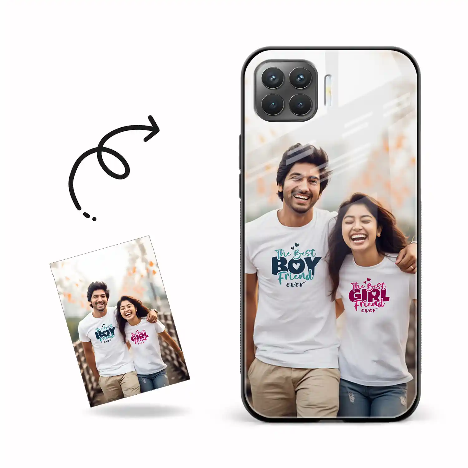 Customised Photo Printed Oppo F17 Pro Back Cover