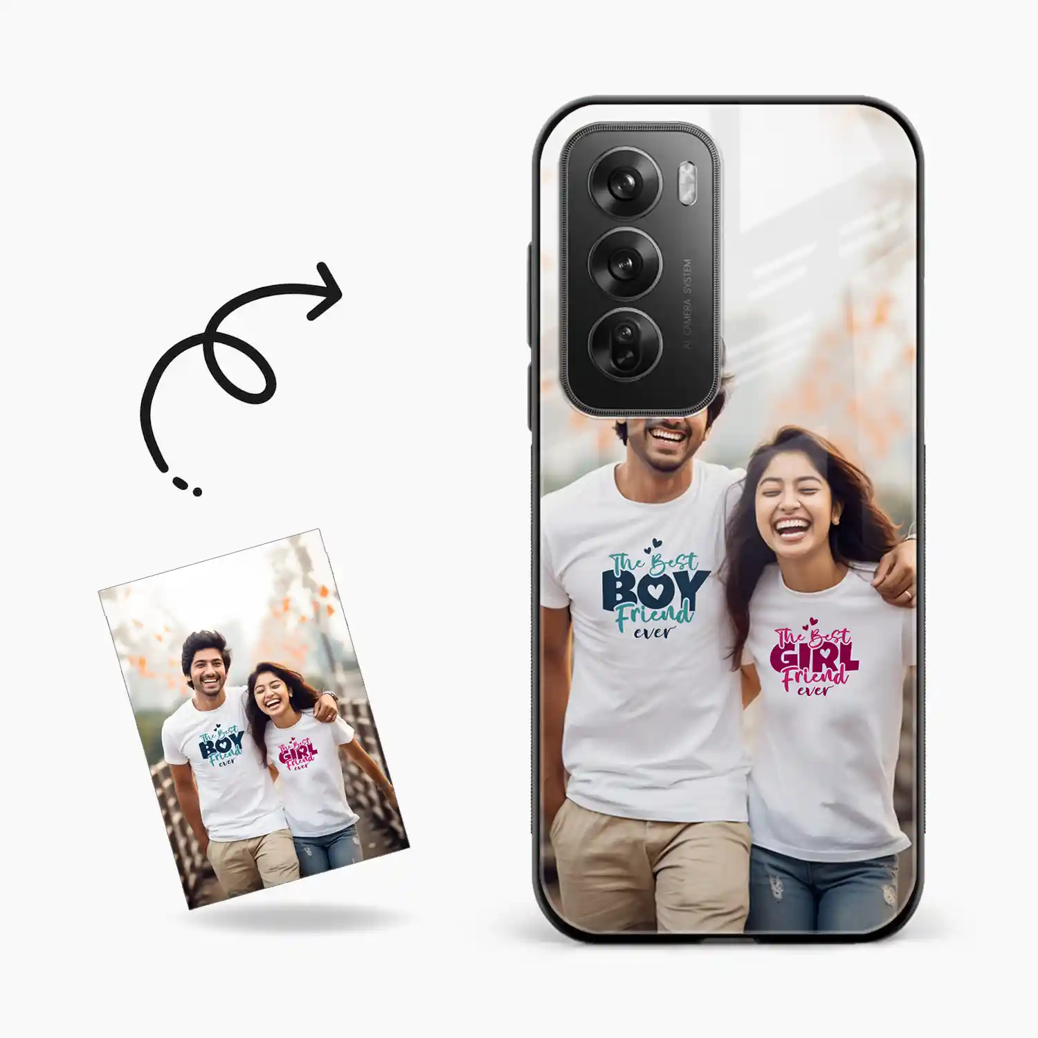 Customised Photo Printed Oppo Reno 12 5g Back Cover