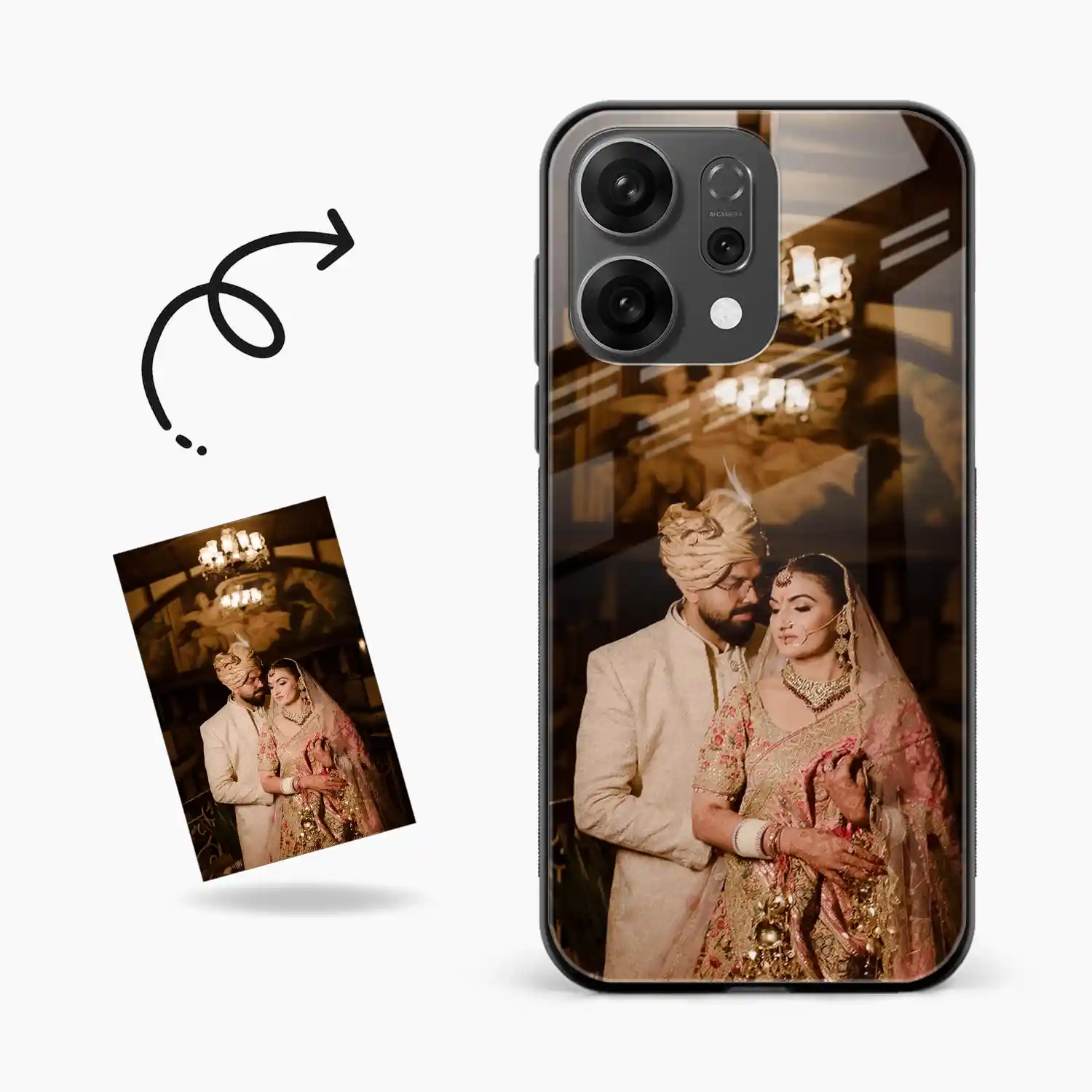 Customised Photo Printed Oppo Reno 14 5G Back Cover