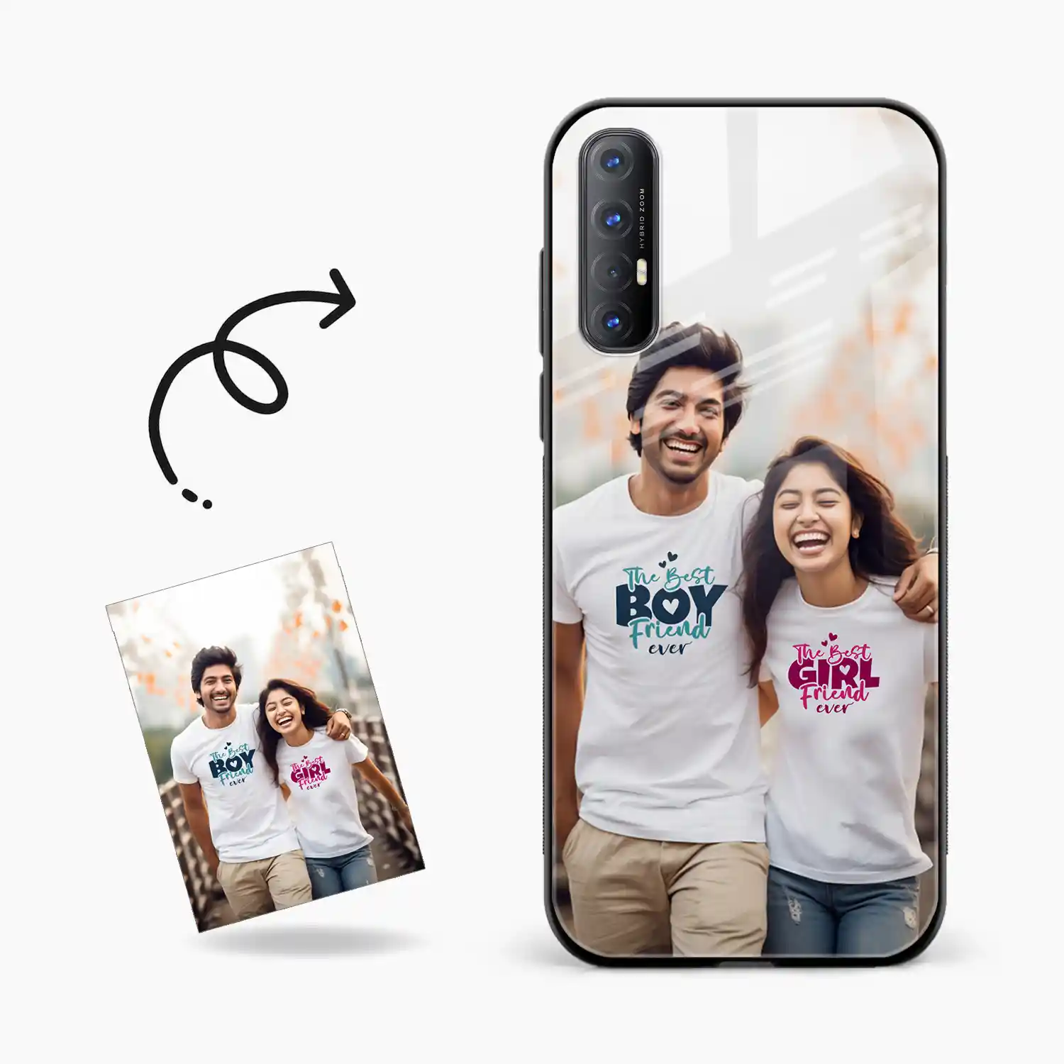 Customised Photo Printed Oppo Reno 3 Pro 4g Back Cover