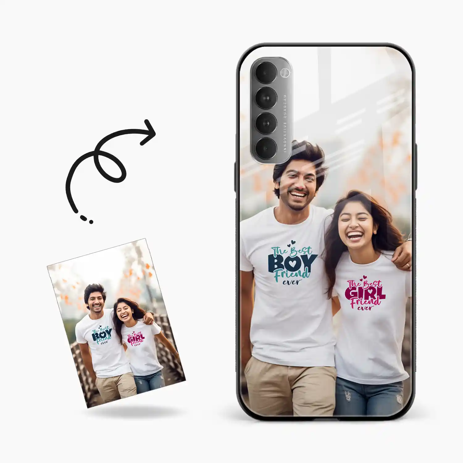 Customised Photo Printed Oppo Reno 4 Pro 4g Back Cover