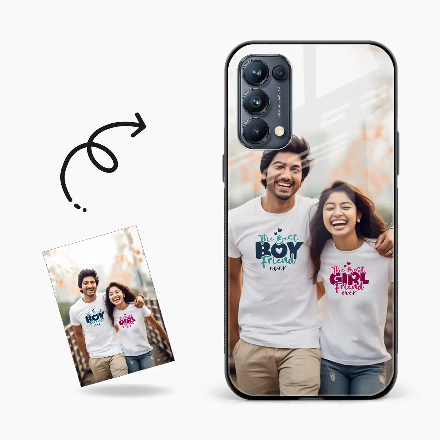 Customised Photo Printed Oppo Reno 5 Back Cover