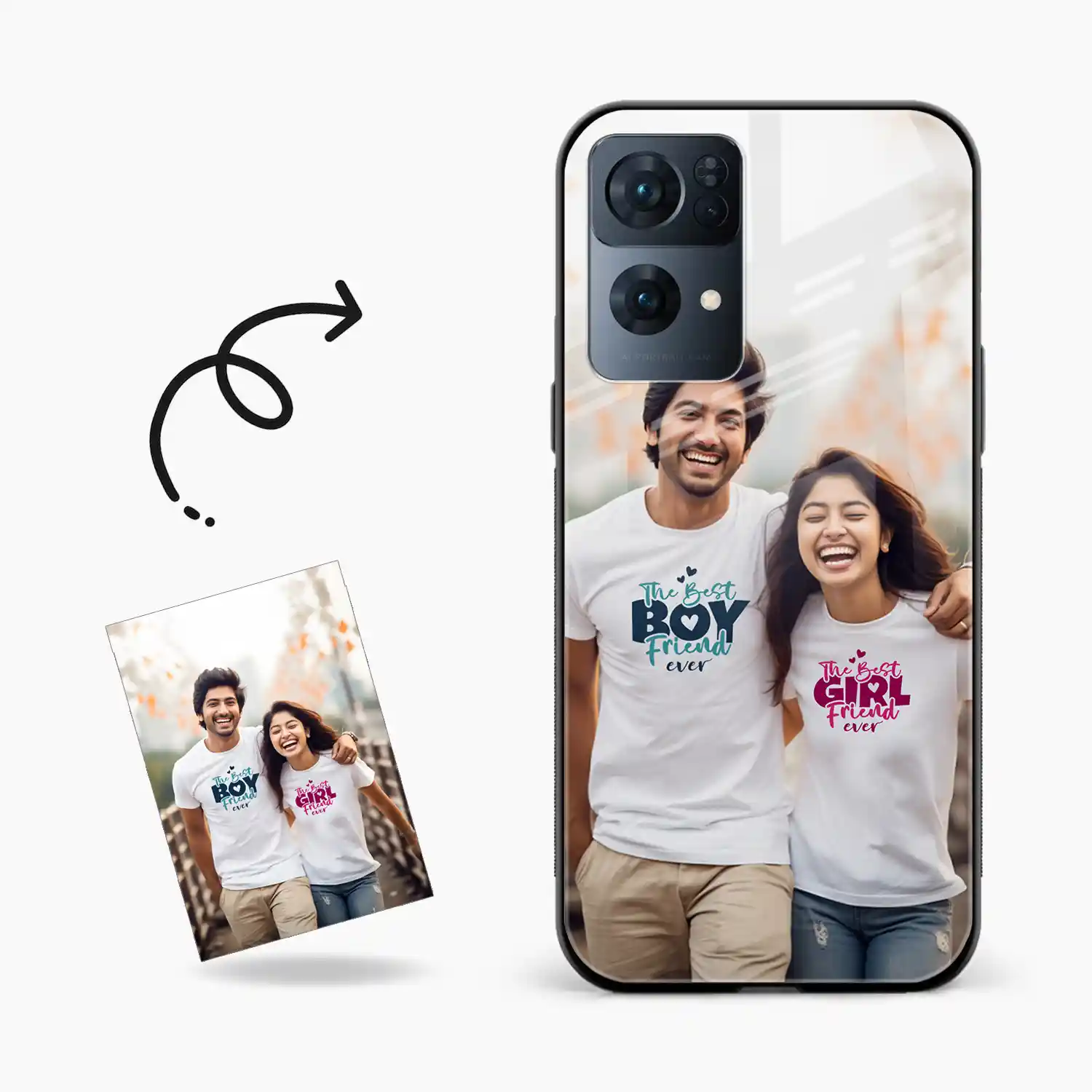 Customised Photo Printed Oppo Reno 7 Pro Back Cover