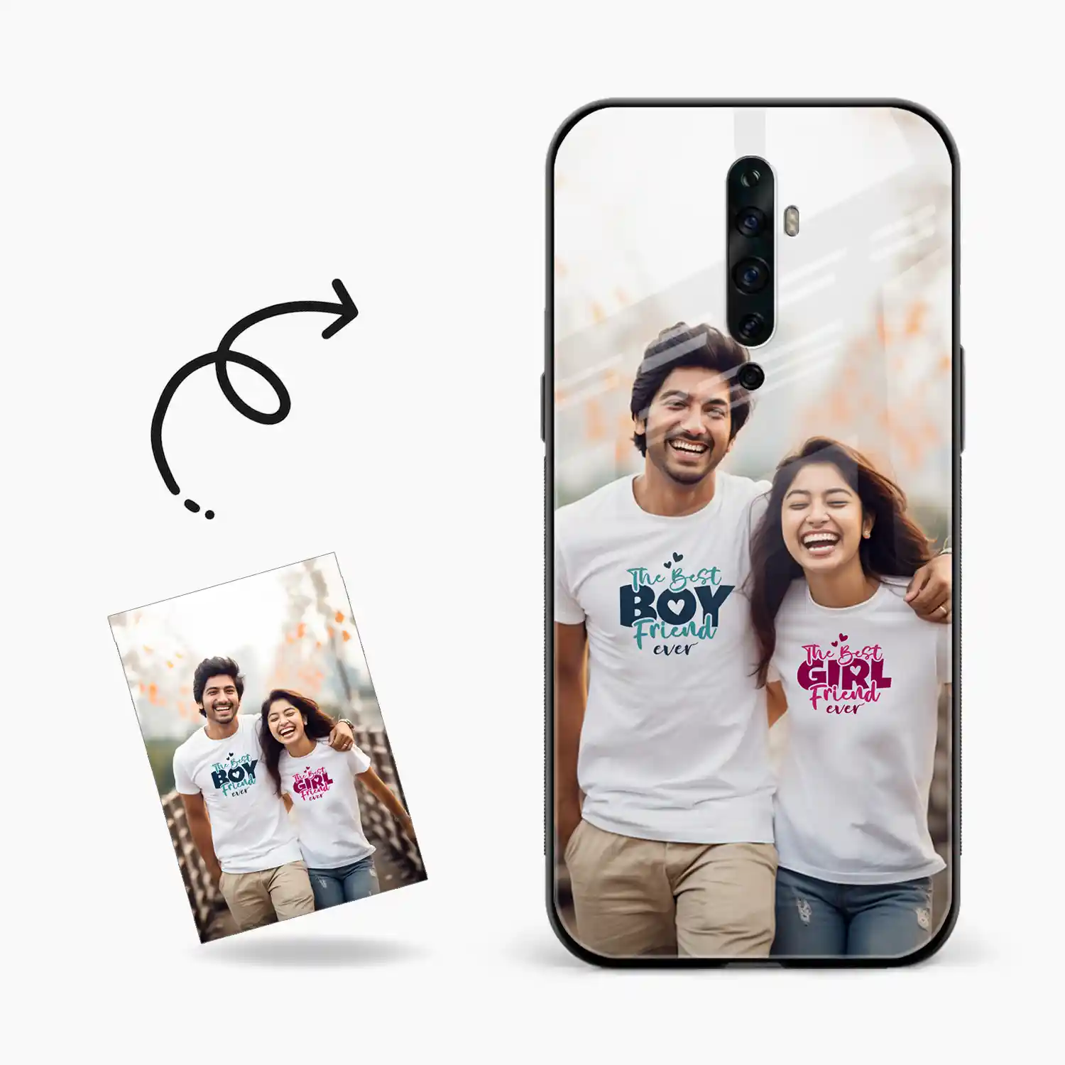 Customised Photo Printed Oppo Reno2 F Back Cover