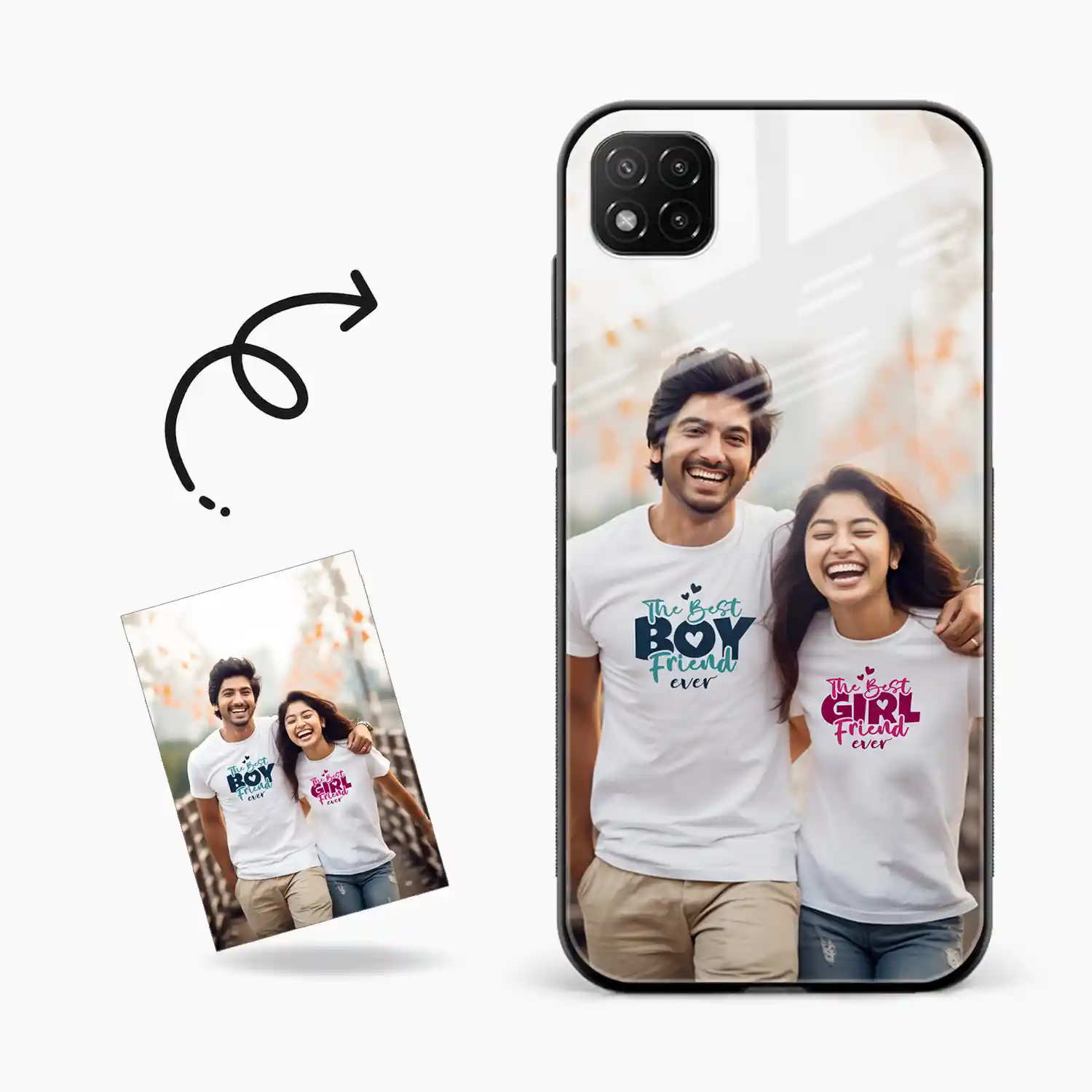 Customised Photo Printed Poco C3 Back Cover
