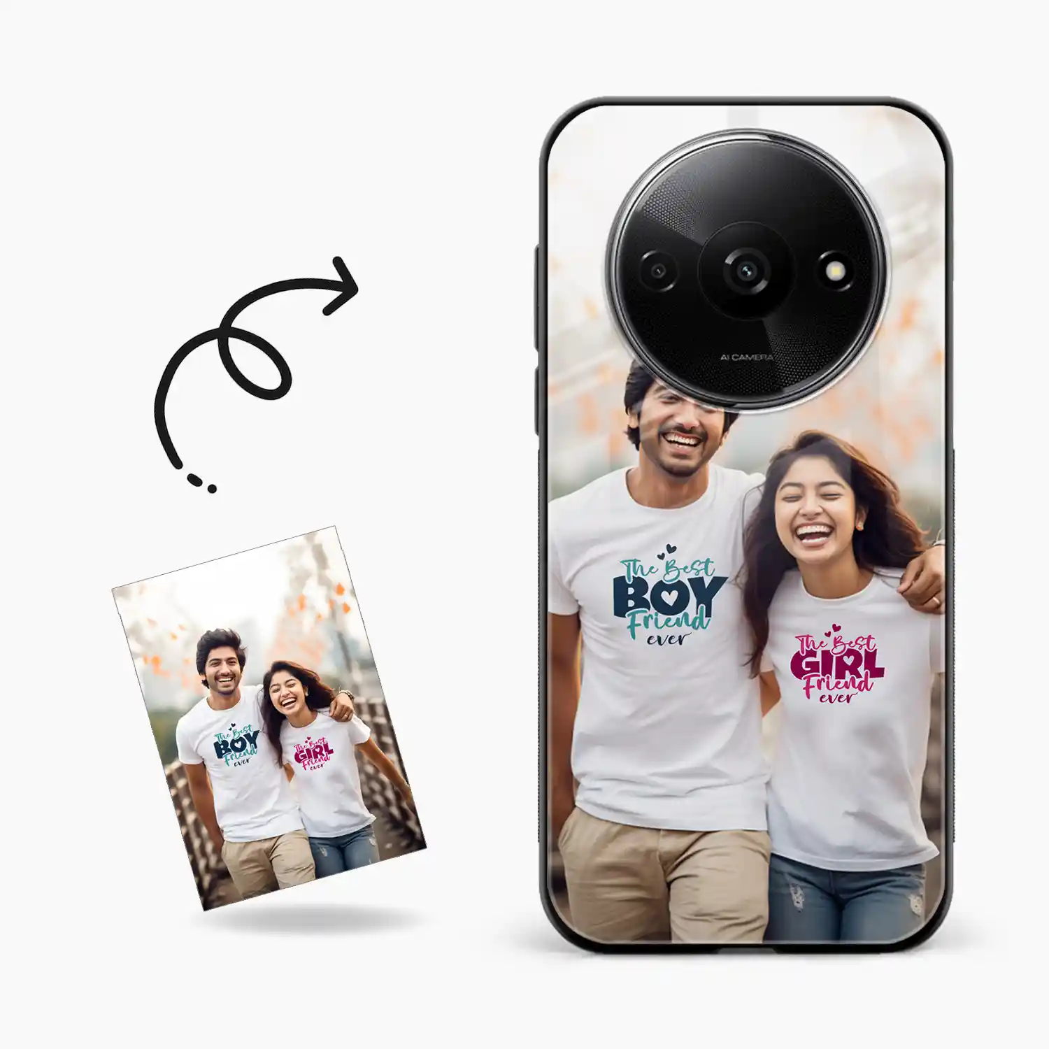 Customised Photo Printed Poco C61 Back Cover