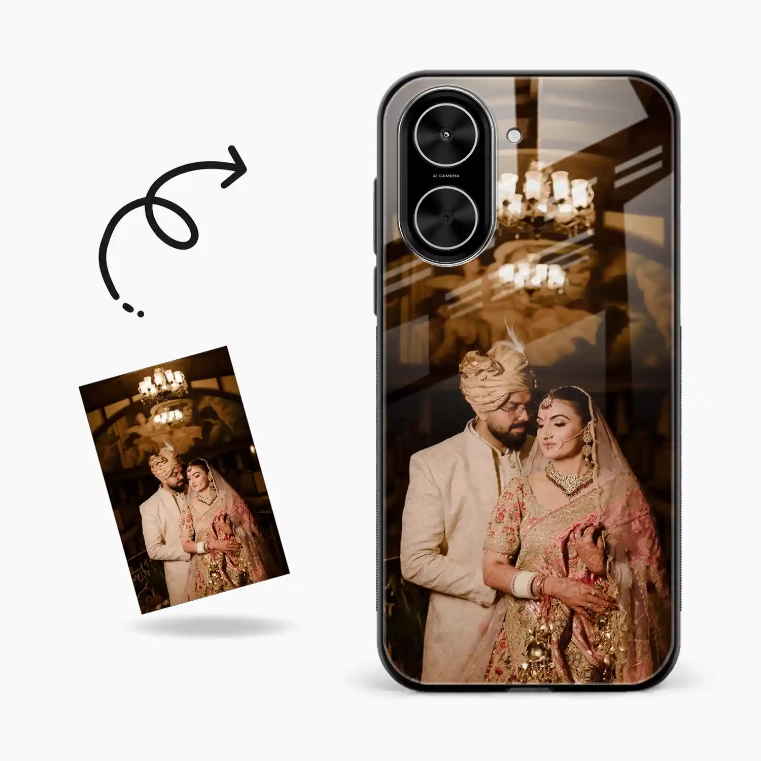 Customised Photo Printed Poco C71 Back Cover