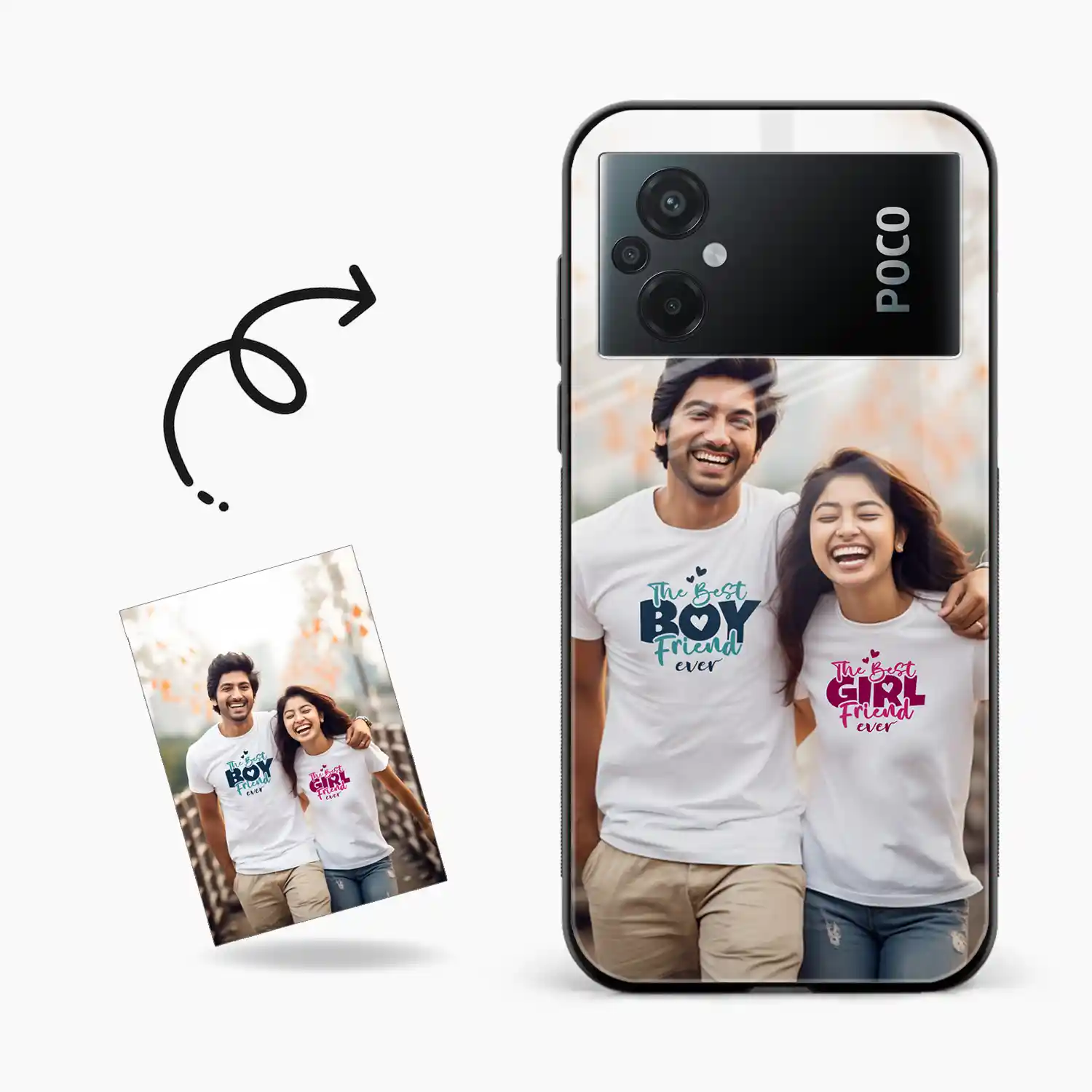 Customised Photo Printed Poco M5 Back Cover