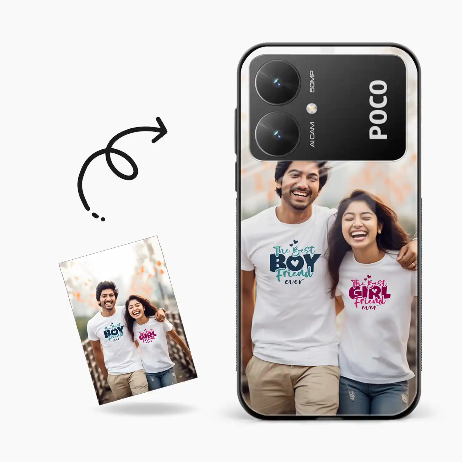 Customised Photo Printed Poco M6 5g Back Cover