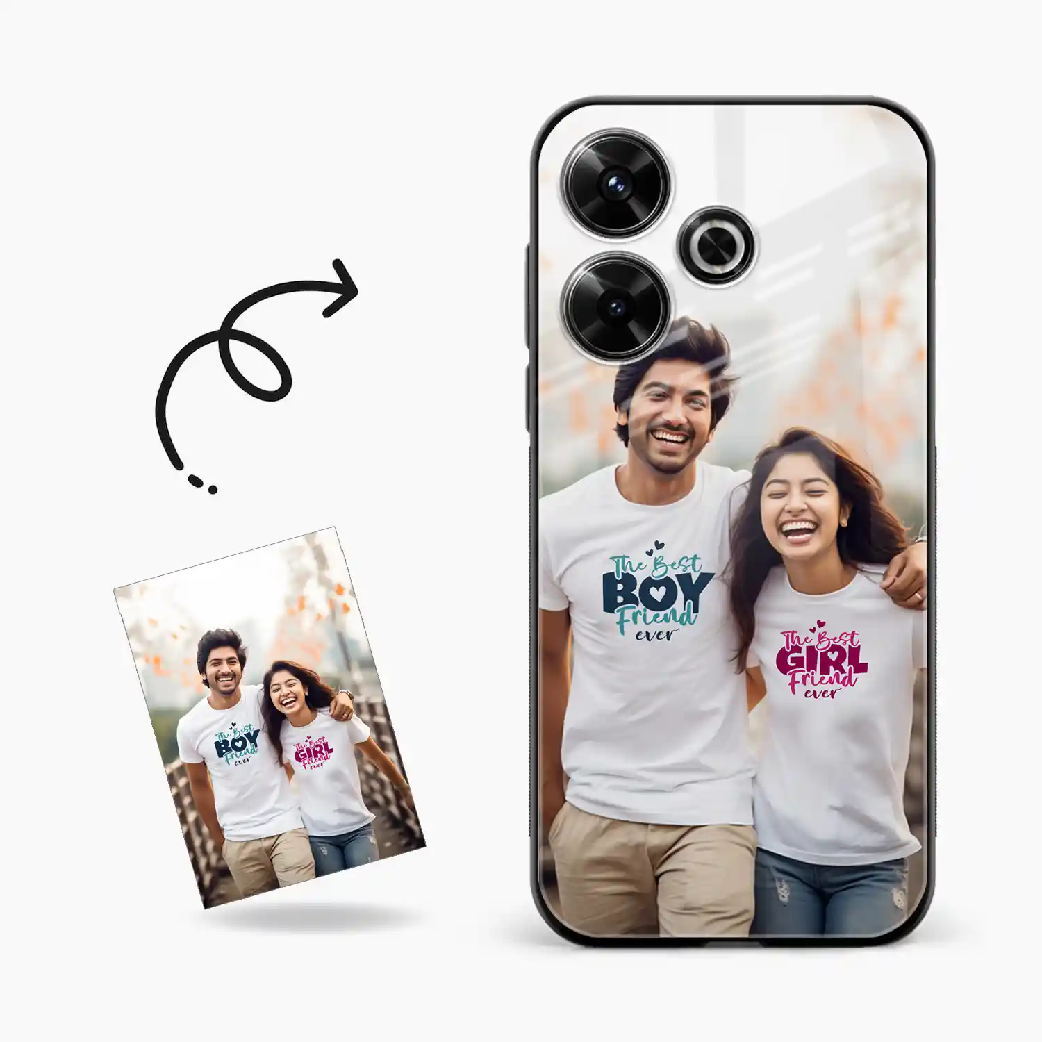 Customised Photo Printed Poco M6 Plus 5g Back Cover