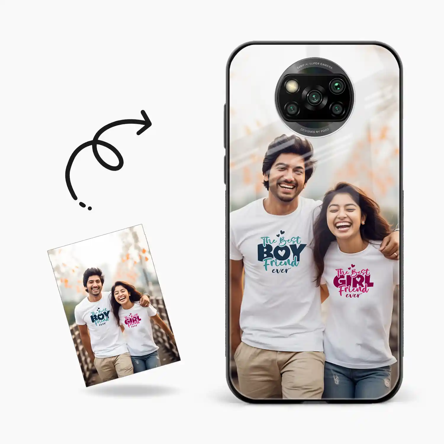 Customised Photo Printed Poco X3 Back Cover