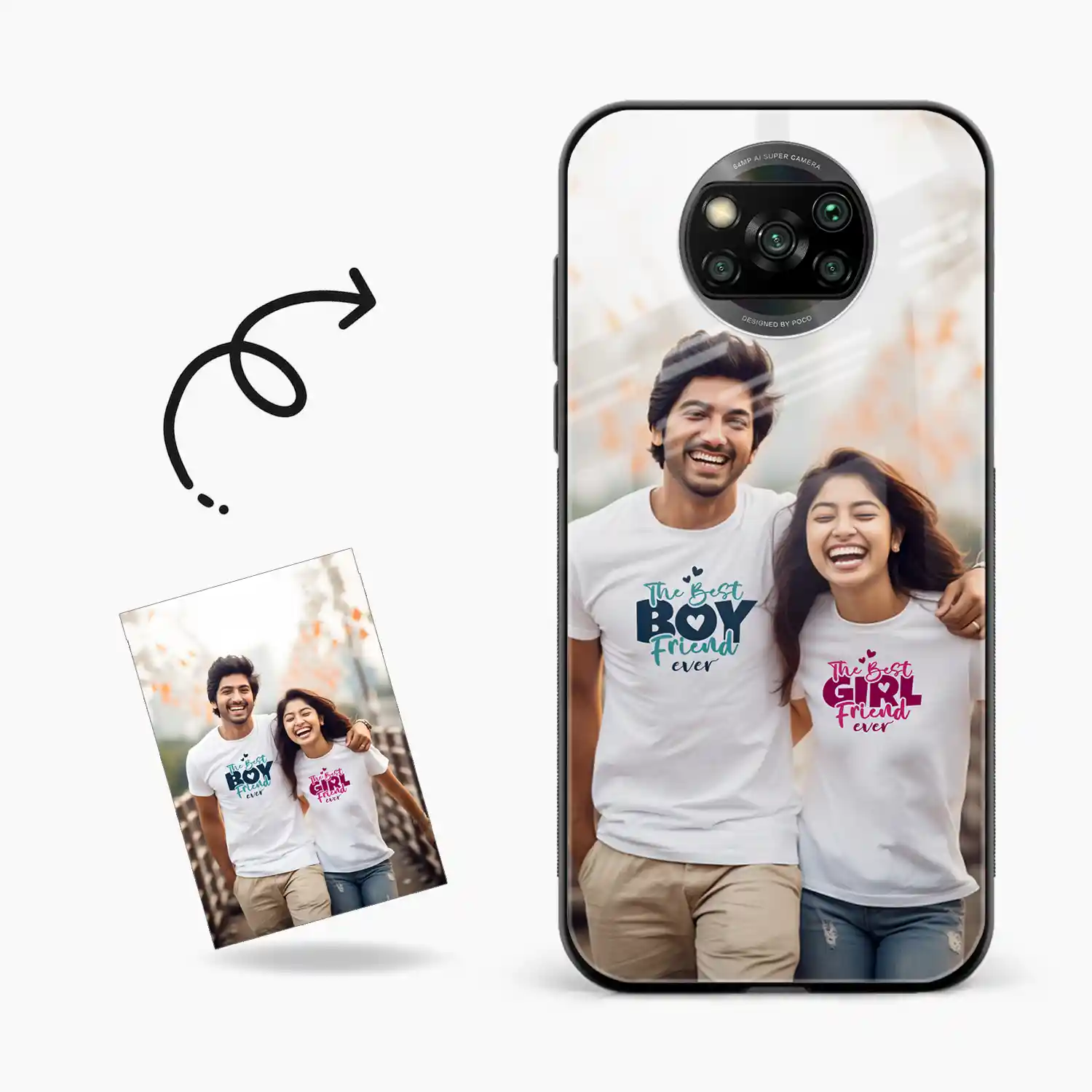 Customised Photo Printed Poco X3 Pro Back Cover