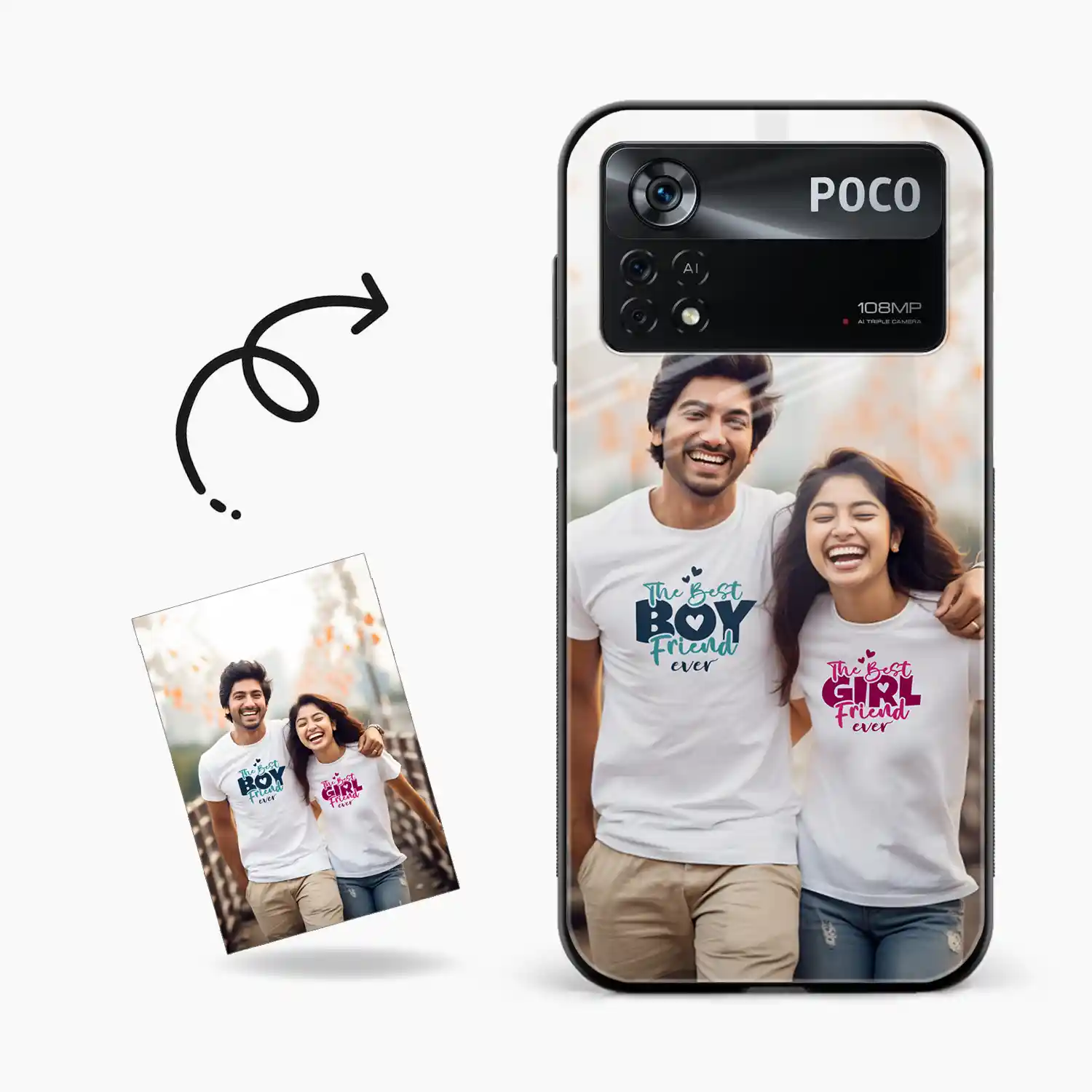Customised Photo Printed Poco X4 Pro 5g Back Cover