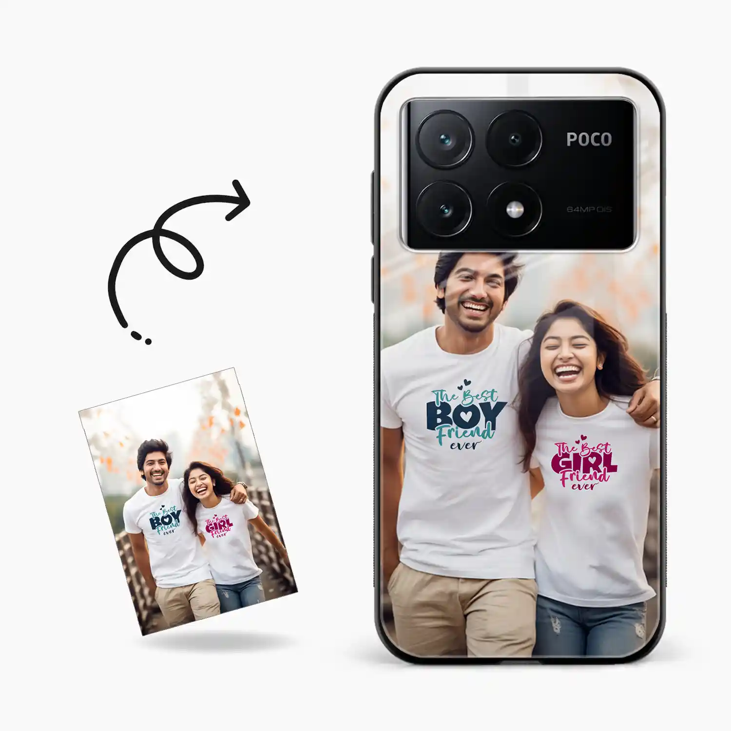Customised Photo Printed Poco X6 Pro 5g Back Cover