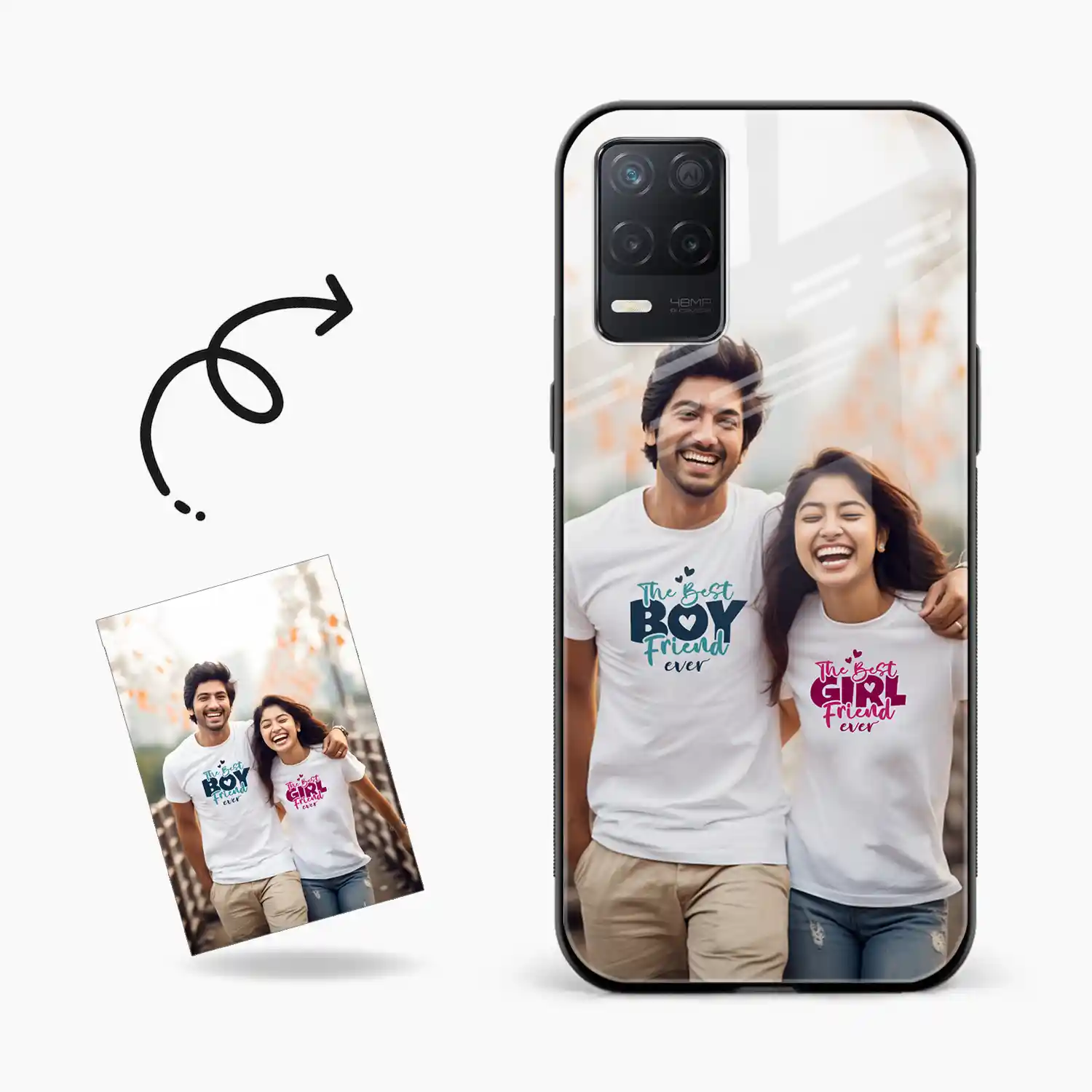 Customised Photo Printed Realme 8s 5g Back Cover