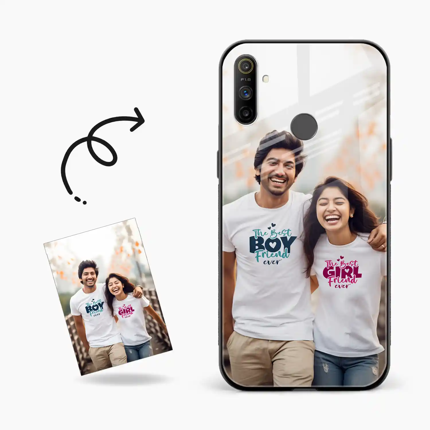 Customised Photo Printed Realme Narzo 10a Back Cover