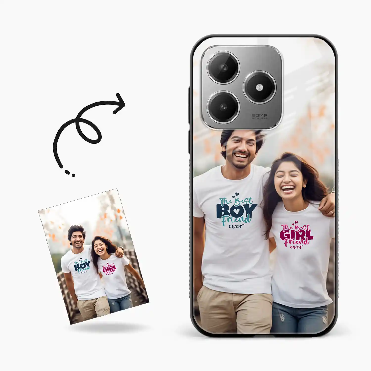 Customised Photo Printed Realme Narzo N63 Back Cover
