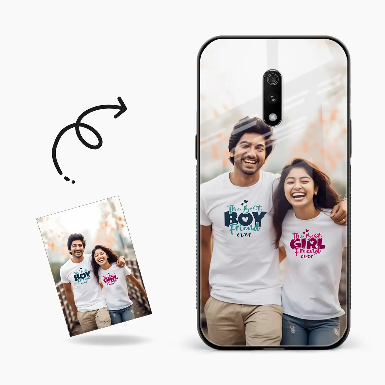 Customised Photo Printed Realme X Back Cover