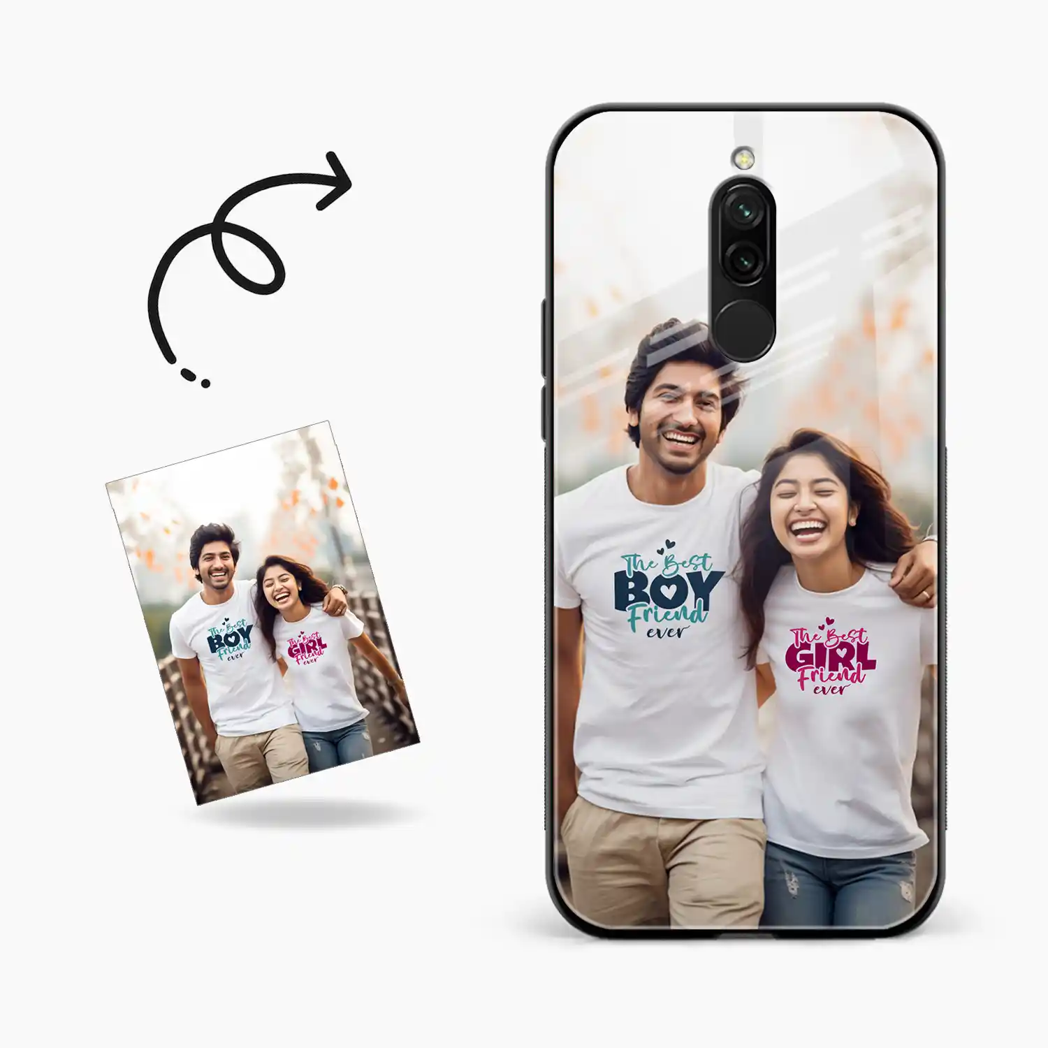 Customised Photo Printed Redmi 8 Back Cover