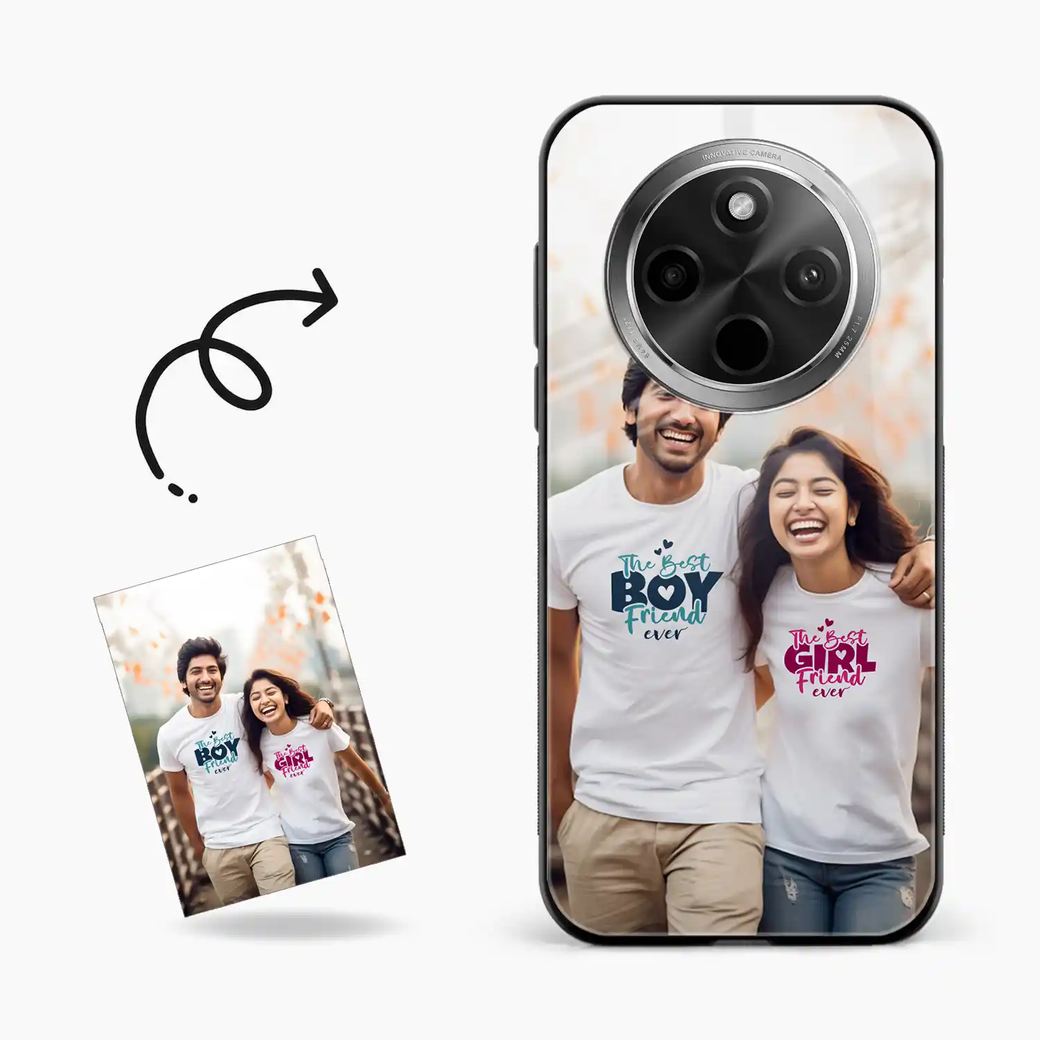 Customised Photo Printed Redmi A4 5G Back Cover