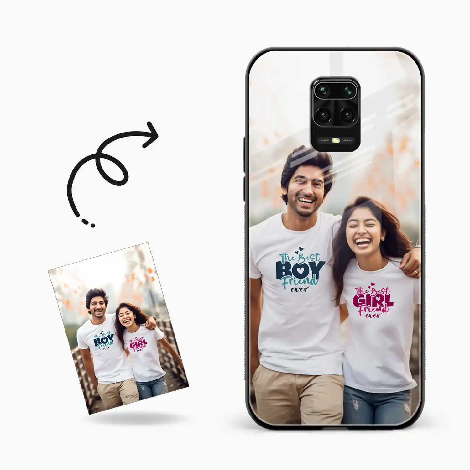 Customised Photo Printed Redmi Note 9 Pro Back Cover