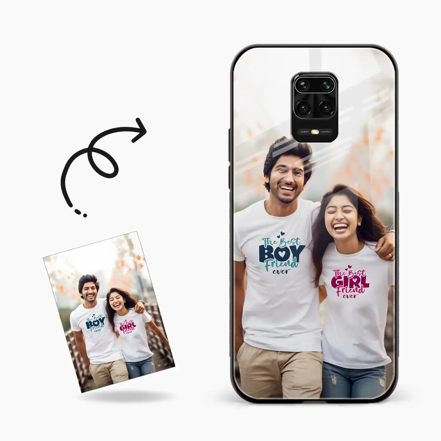 Customised Photo Printed Redmi Note 9s Back Cover