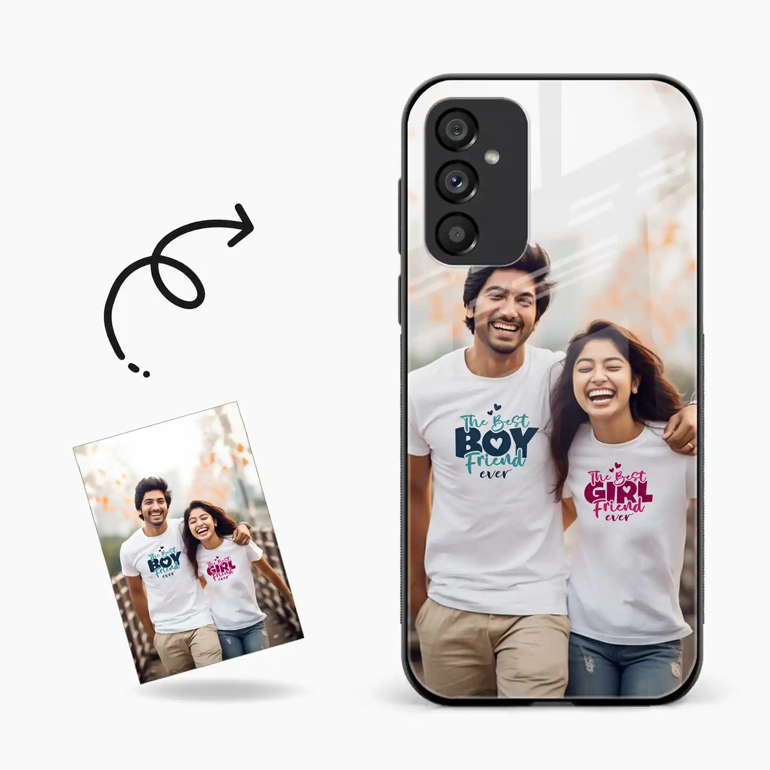 Customised Photo Printed Samsung A55 Back Cover