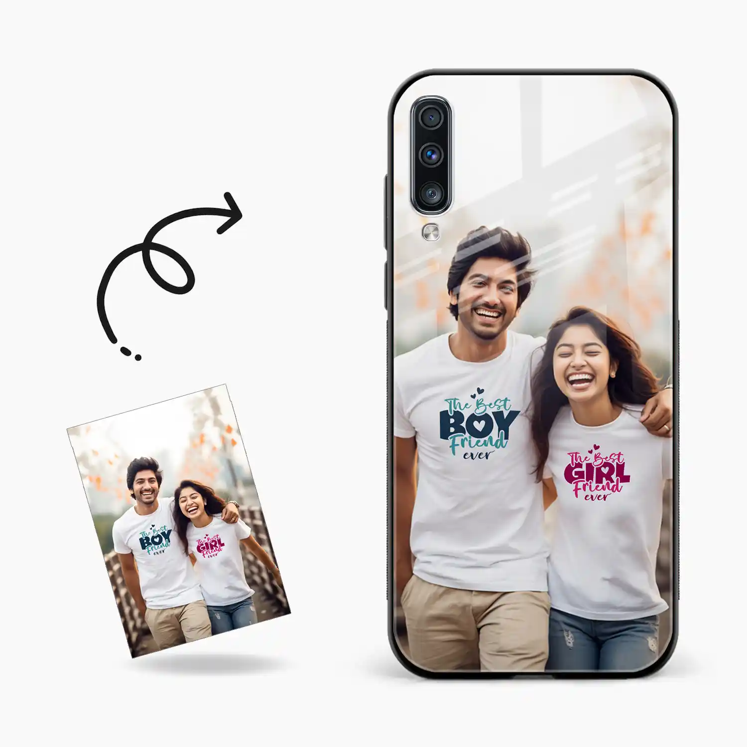 Customised Photo Printed Samsung A70s Back Cover