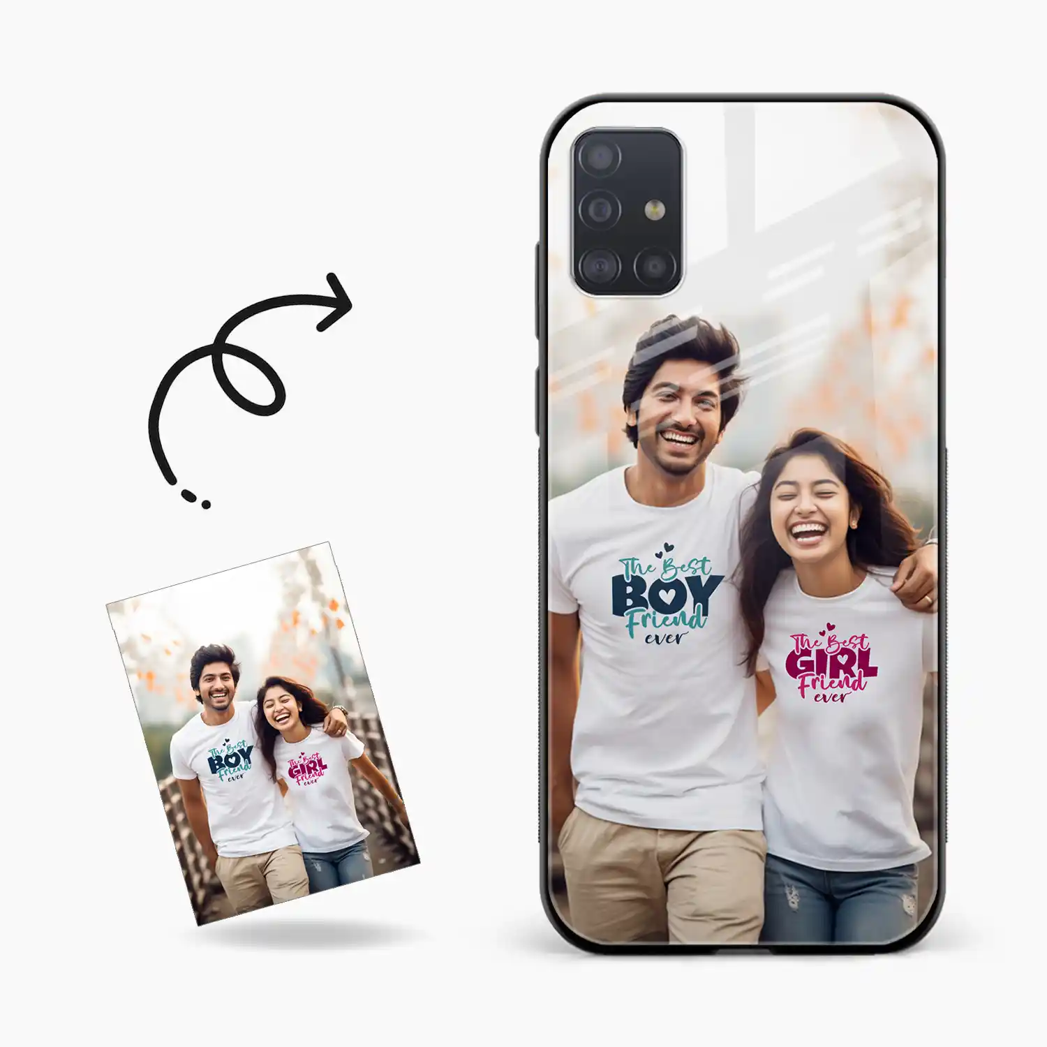 Customised Photo Printed Samsung A71 Back Cover