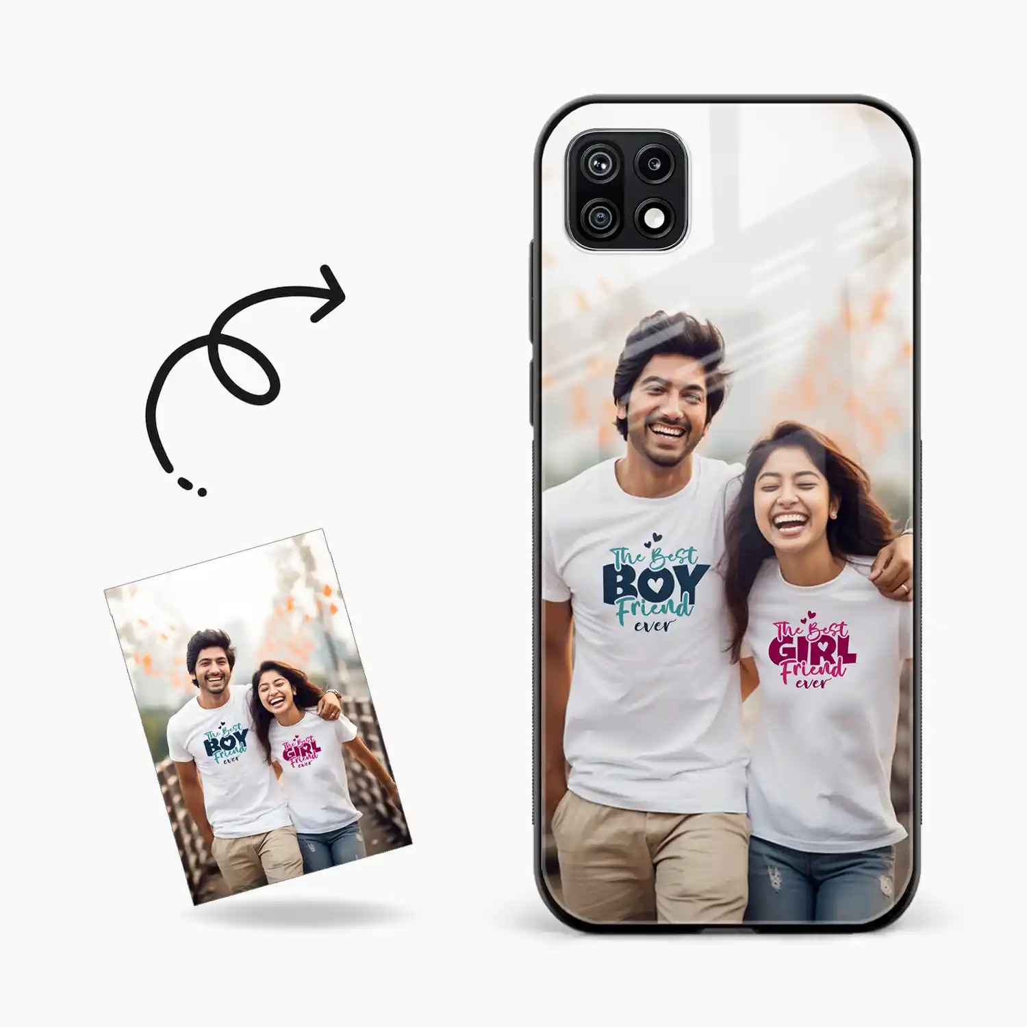 Customised Photo Printed Samsung F42 Back Cover