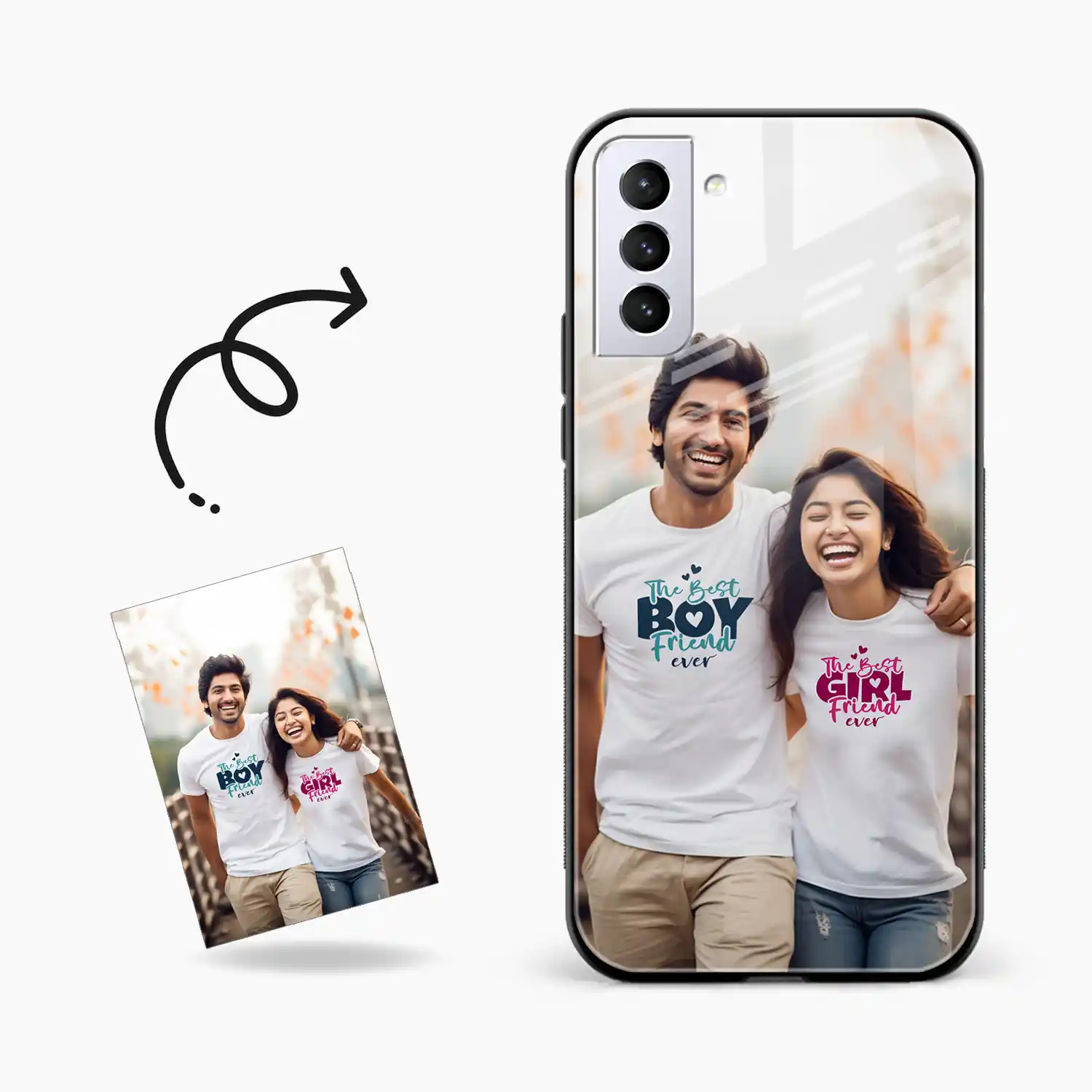 Customised Photo Printed Samsung Galaxy S21 FE Back Cover