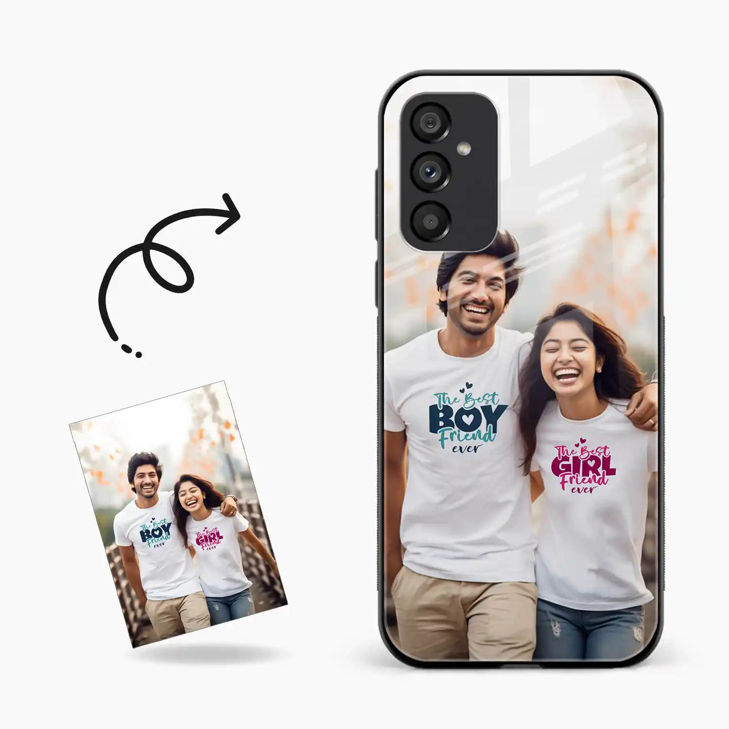 Customised Photo Printed Samsung M55s Back Cover