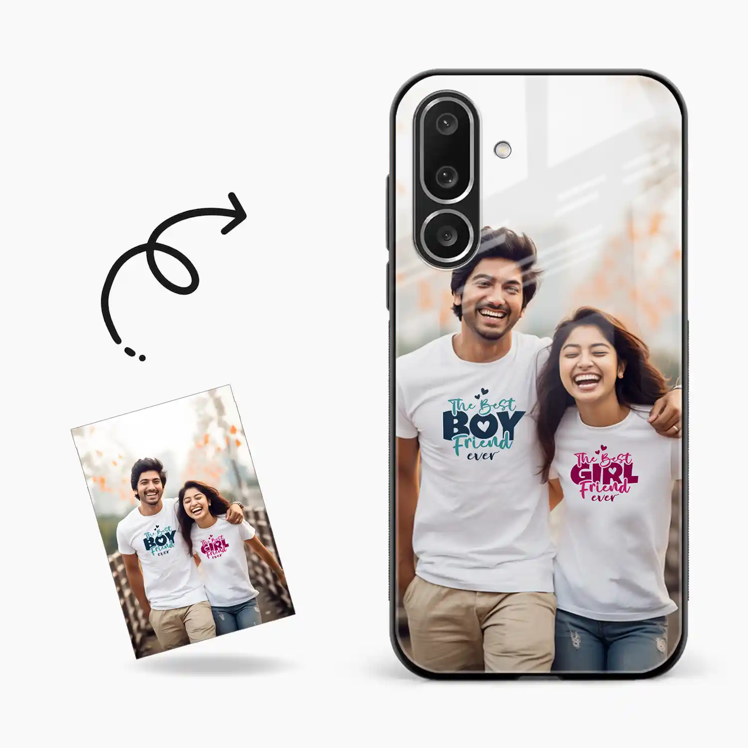 Customised Photo Printed Samsung M56 5G Back Cover